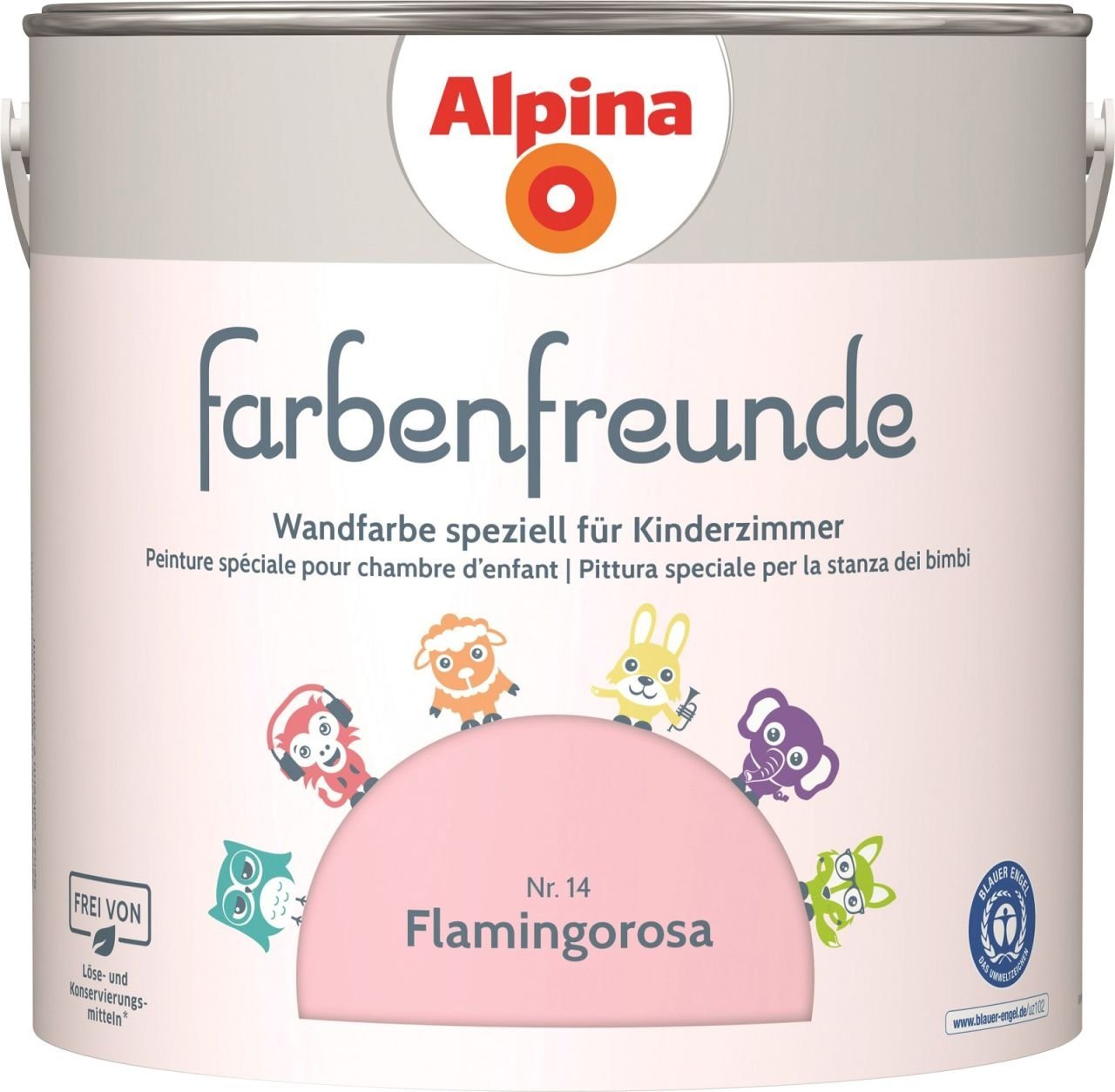 Thumbnail - Alpina Wandfarbe Alpina Farbenfreunde Nr. 14 flamingorosa 2,5 L