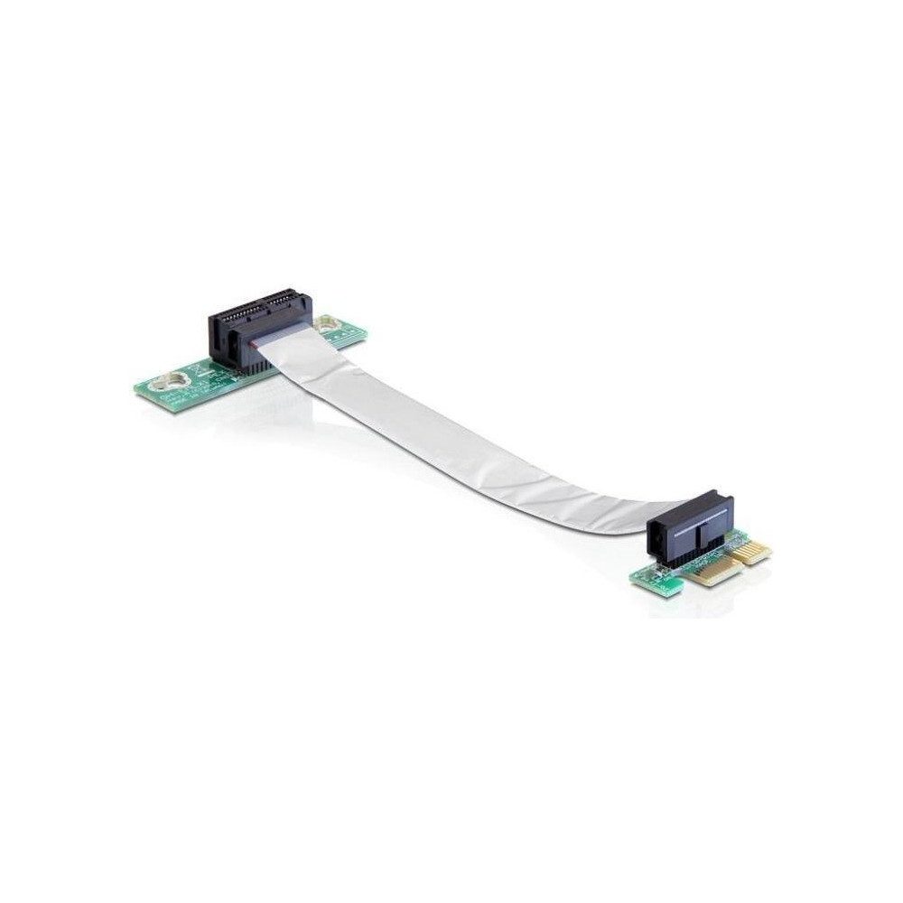 DeLOCK Riser Karte PCIe x1 > x1 mit flexiblem Kabel. Computer-Adapter