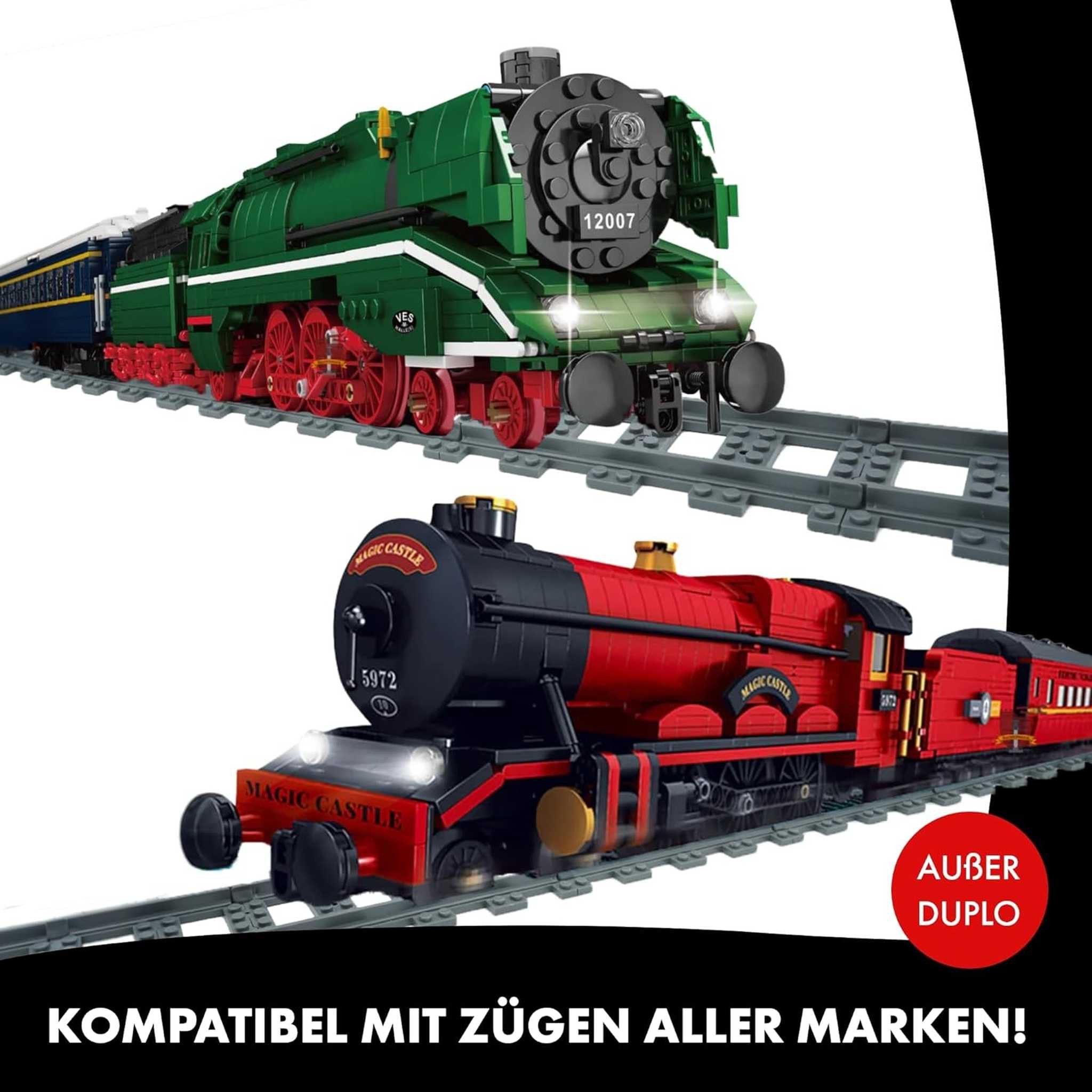 Lonestar-Bricks LB-60013 - 30 Stück Schienen Gerade (Lonestar-Bricks) Spielbausteine – Bild 5 von 5