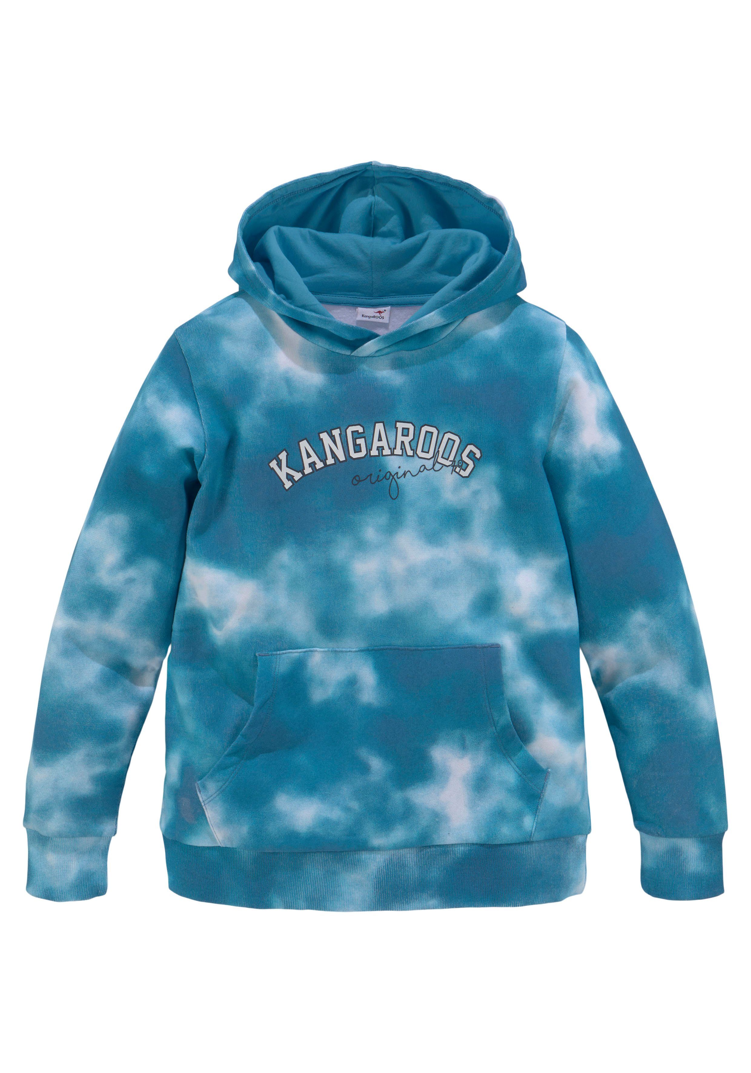 Batik-Print allover mit Kapuzensweatshirt KangaROOS Kangaroos Jungen,