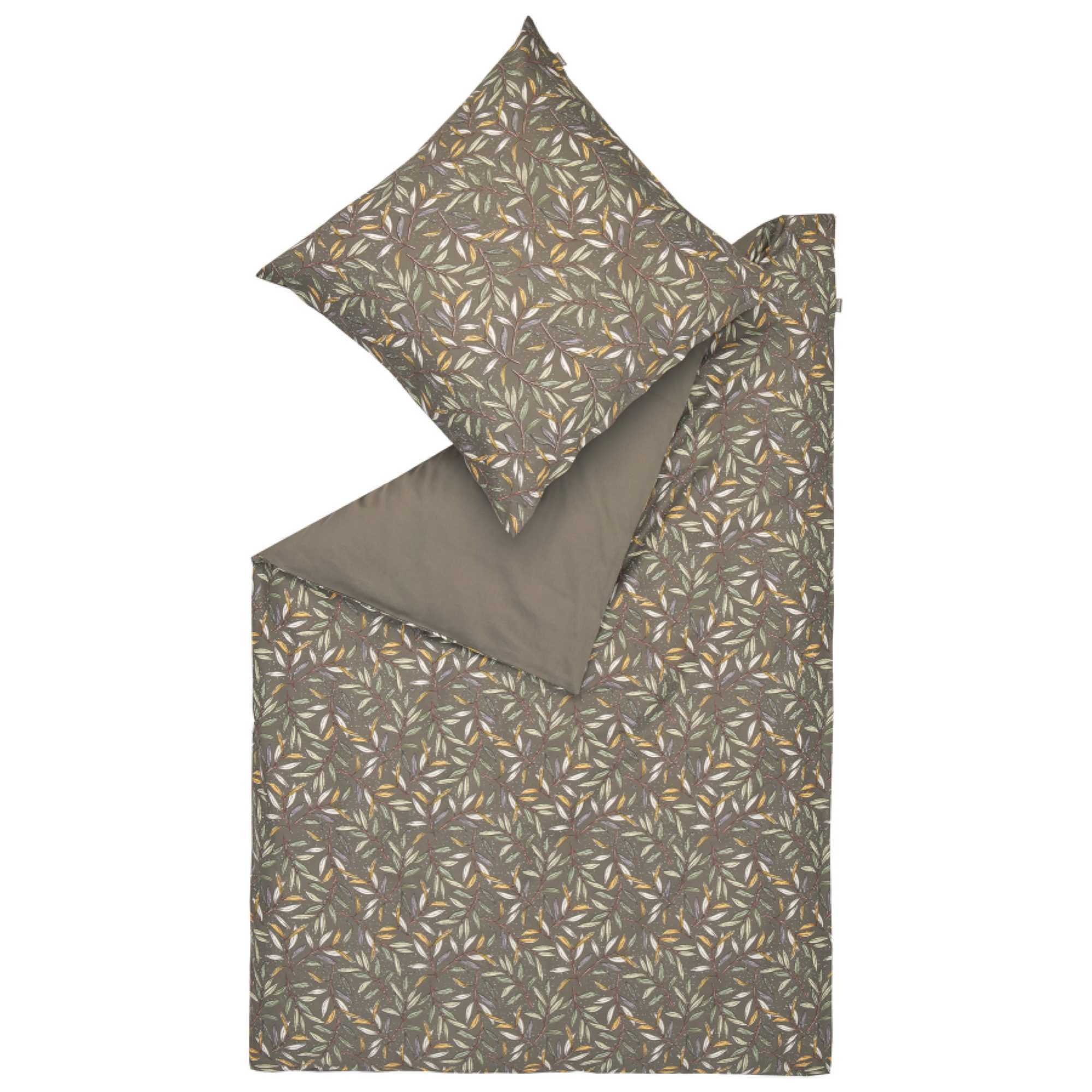 Musterring Bettwäsche LEAVES Ganzjahresbettwäsche, Baumwolle, 1 teilig, 135 x 200 cm in Grün