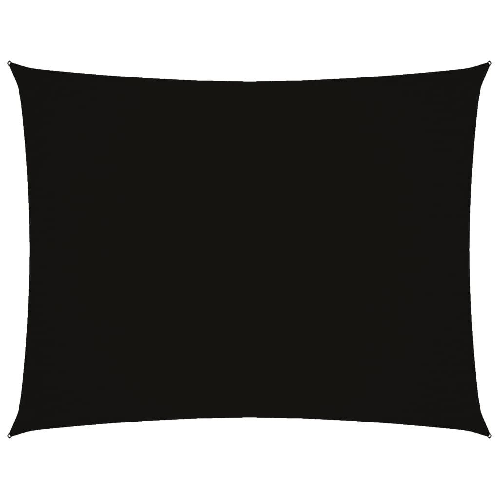 Sonnensegel Sonnensegel Oxford-Gewebe Rechteckig 2,5x4 m Schwarz