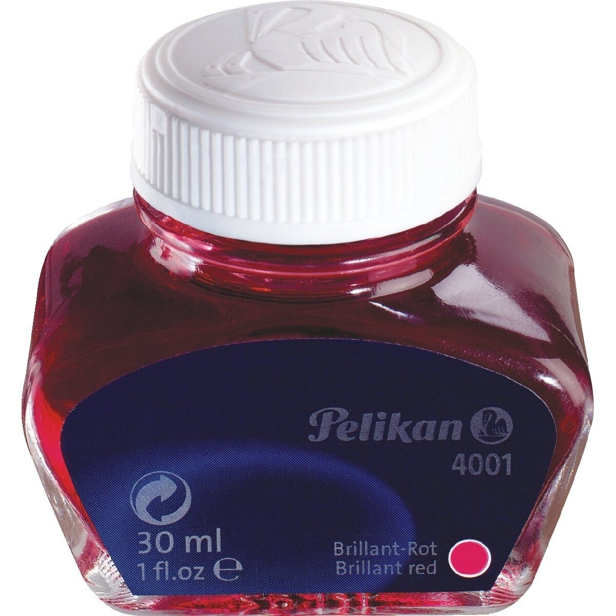 Pelikan Füllhalter Tinte 4001 30ml Glas brilliantrot