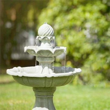 blumfeldt Wasserspiel Vogelsbrunn Solar Springbrunnen, 60 cm Breite, (Set, inkl. Pumpe,Solarpanel;LED-Beleuchtung und Anschlussmaterial), spring zimmer zier brunnen led-beleuchtung terasse solar outdoor