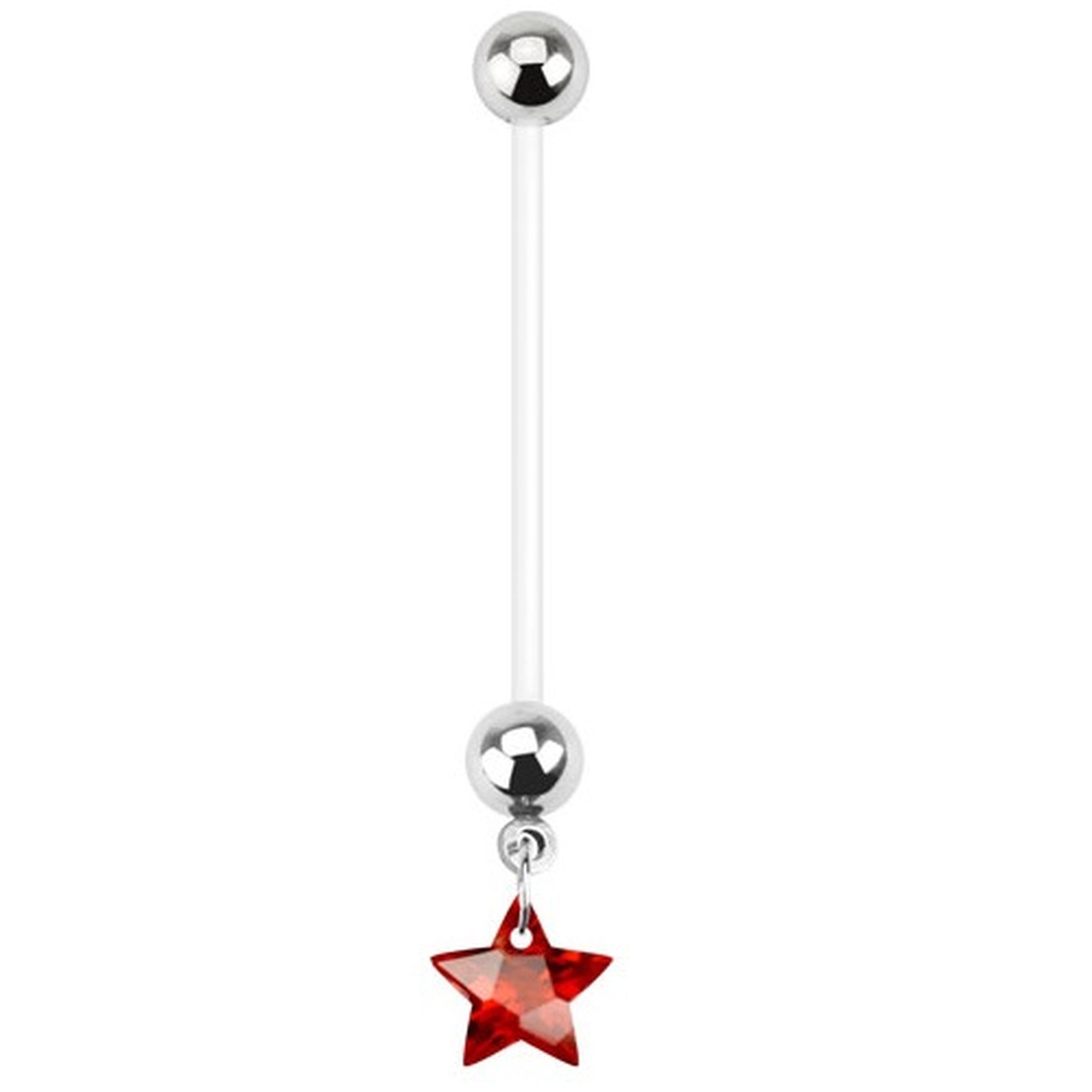 Taffstyle Bauchnabelpiercing Piercing Bioflex Schwangerschaft Stern, günstig online kaufen