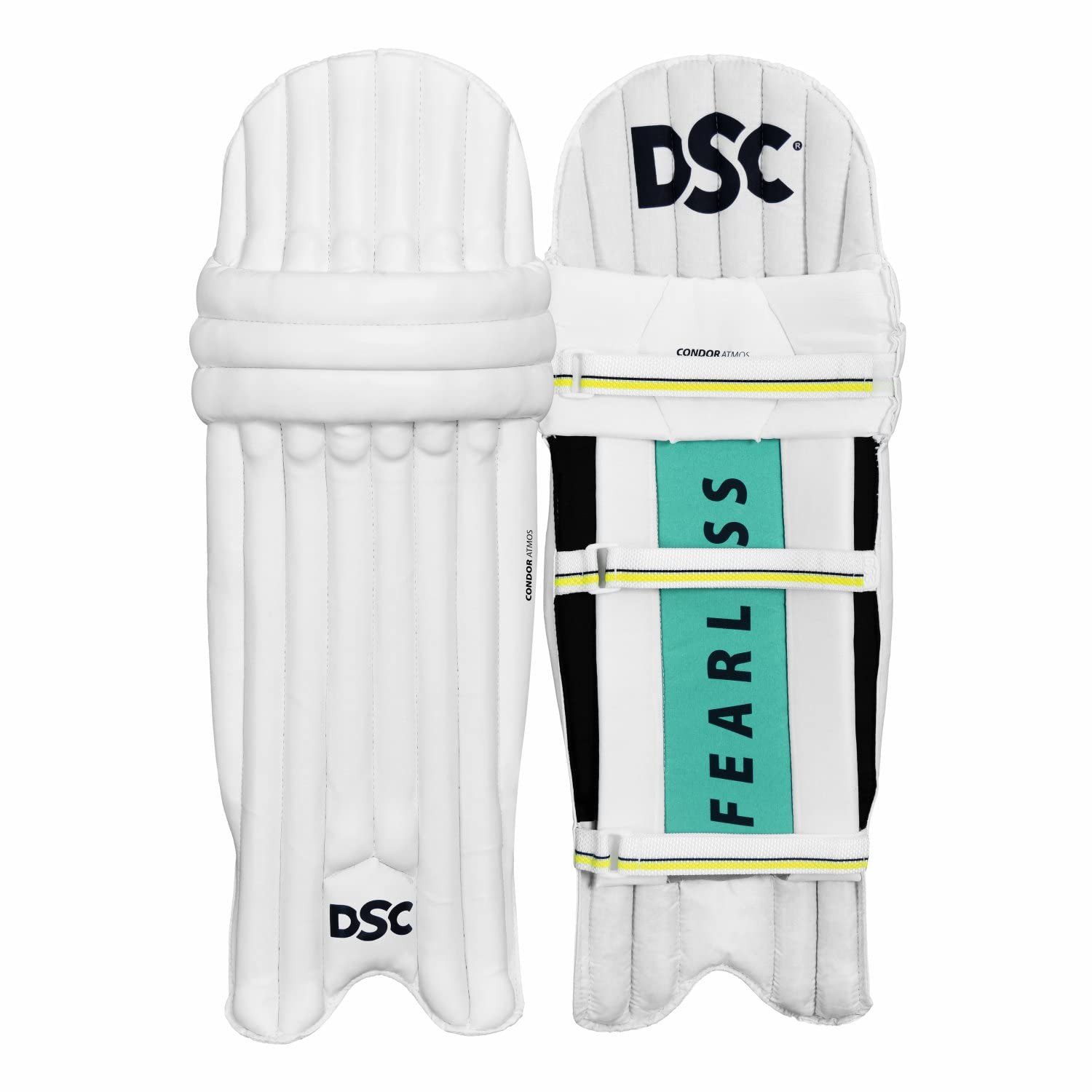 DSC Protektoren-Set Condor Atmos Cricket-Schlagbeinschoner (Verkaufspaket: 1 Paar Batting Leg Guard, bietet hervorragenden Schutz und Komfort), Maximale Stoßdämpfung, Schutz und Komfort