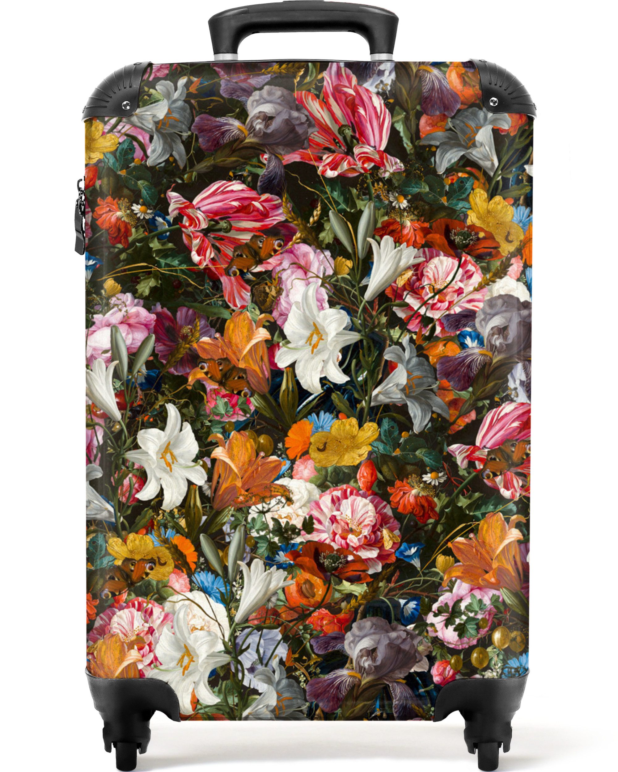 Hartschalen-Trolley Blumen - Kunst - Alte Meister - Frau 55x35x20cm