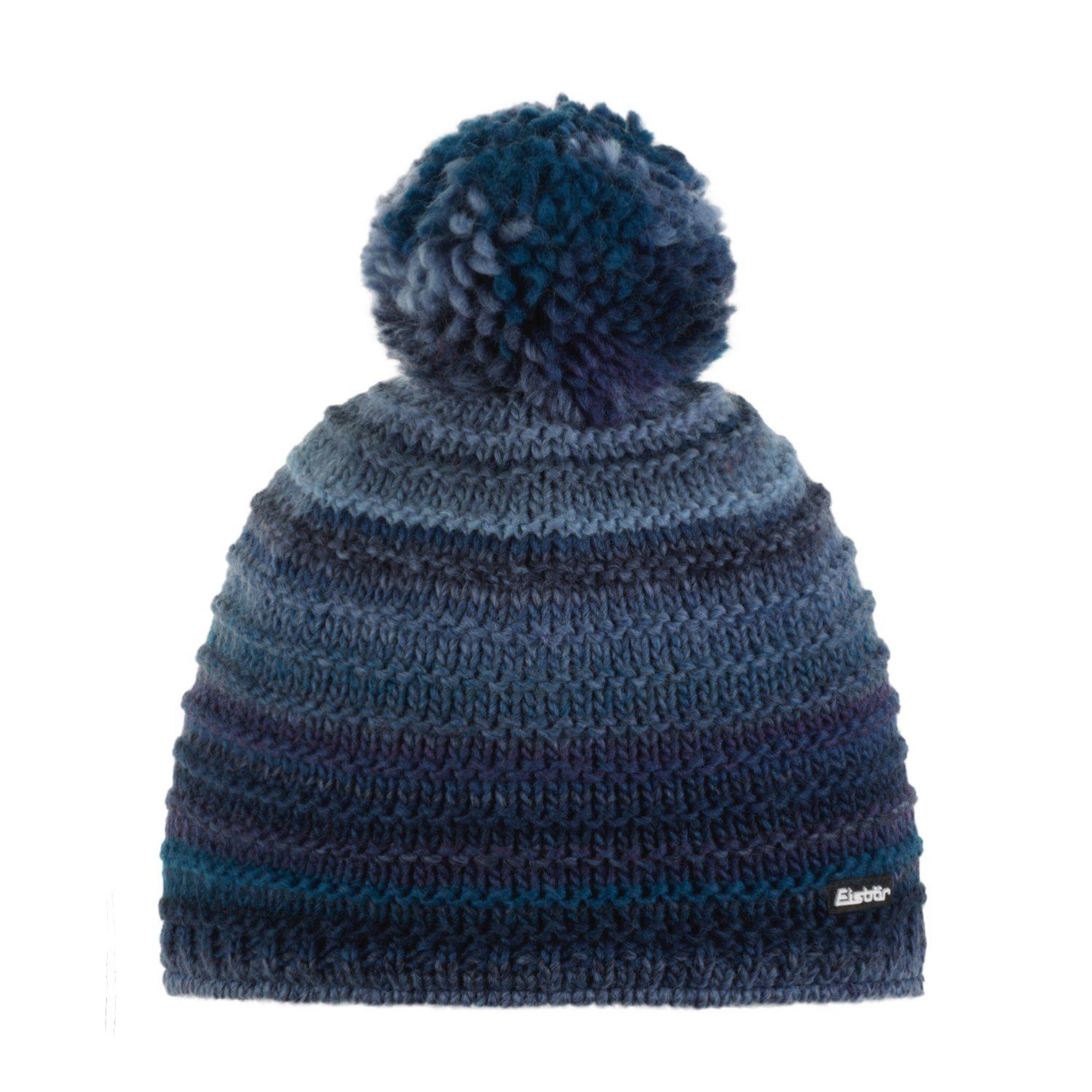 Strickmütze Dunkelblau Eisbär Bommel Strickmütze (stück) mit Mikata