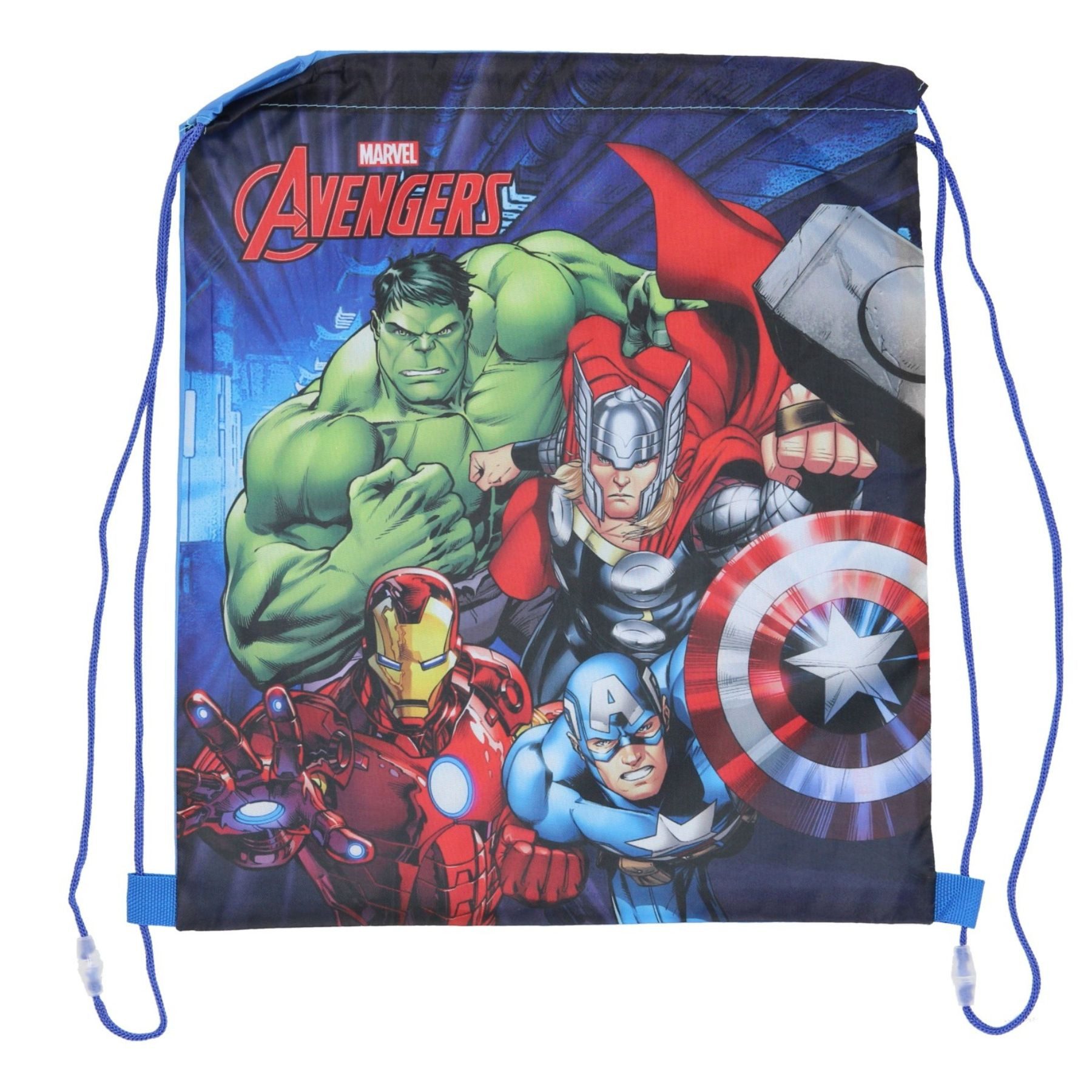 Turnbeutel Avengers Lunchbag mit Kordelzug für Kinder Ausflüge & Snacks
