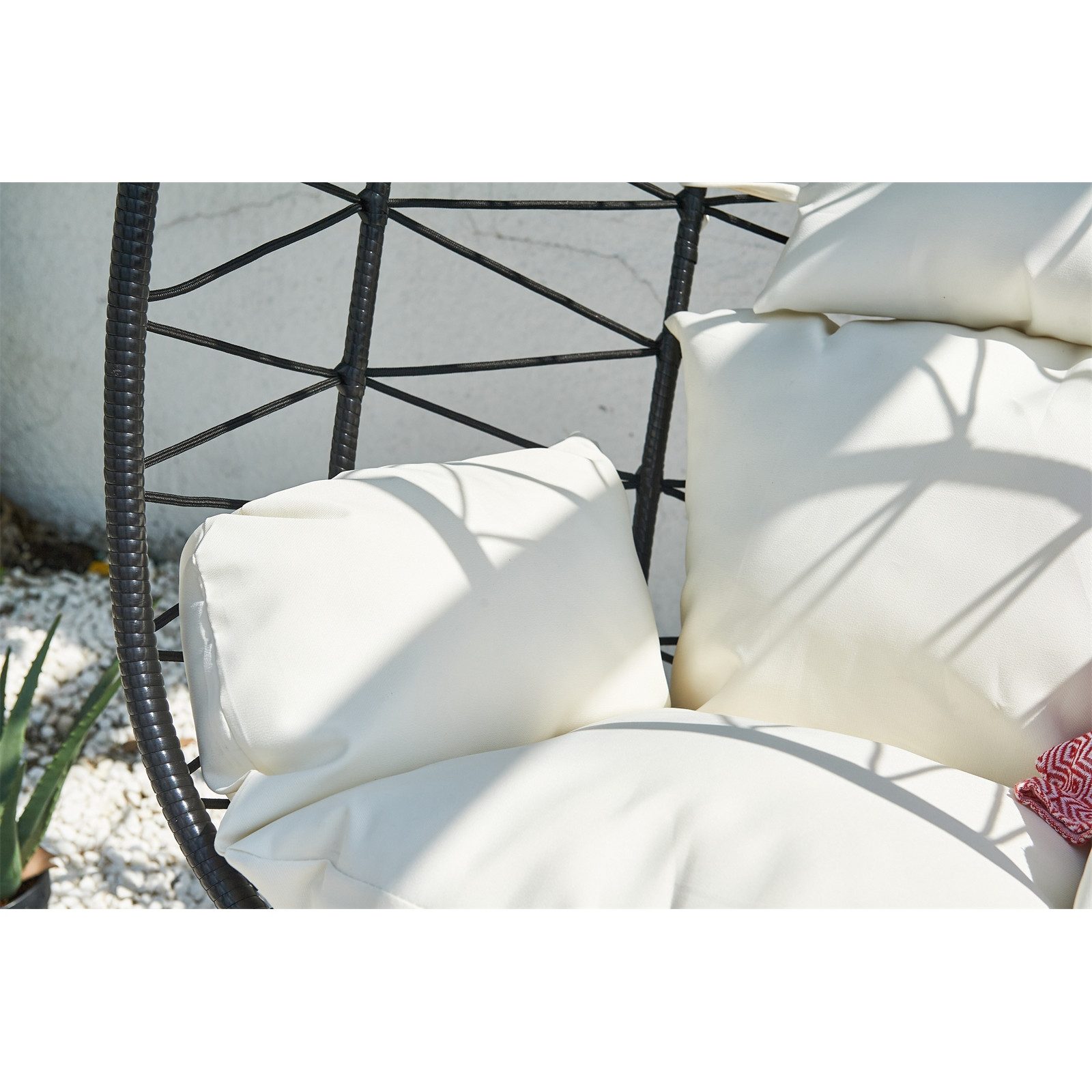 HTI-Living Hängesessel Lounge Sessel mit Hängegestell (Stück, 1-St., 1 Hängesessel), Schaukelsessel mit Gestell Hängesessel