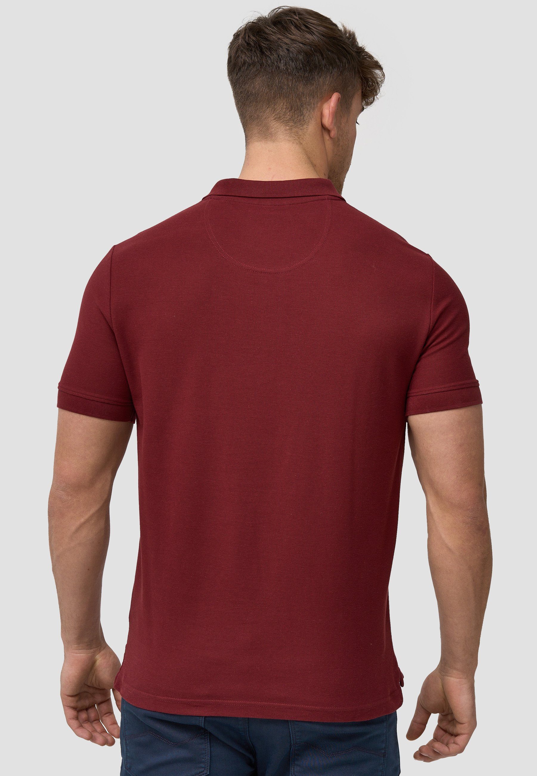 Indicode Poloshirt Herren Wadim Polo Shirt Herrenshirt mit feiner Logo-Stickerei auf der Brust