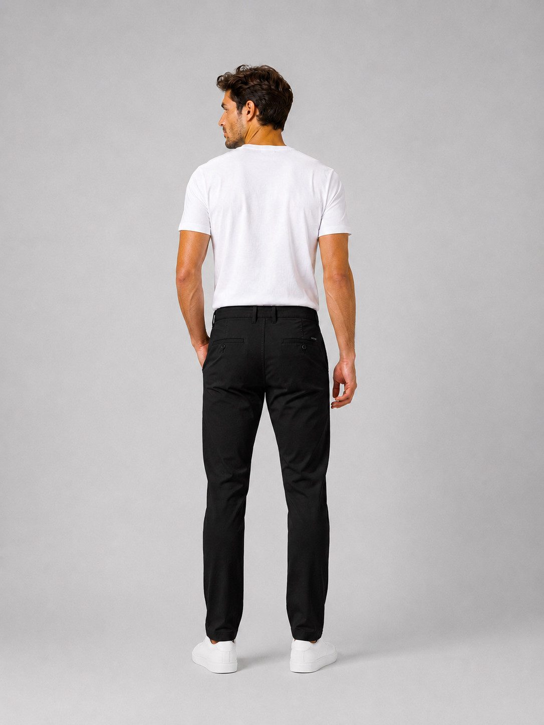 Smith & Solo Chinohose für Herren, Chino Hosen Herren mit Stretch, Modern Fit Hose Stretch-Komfort – Bild 5 von 5