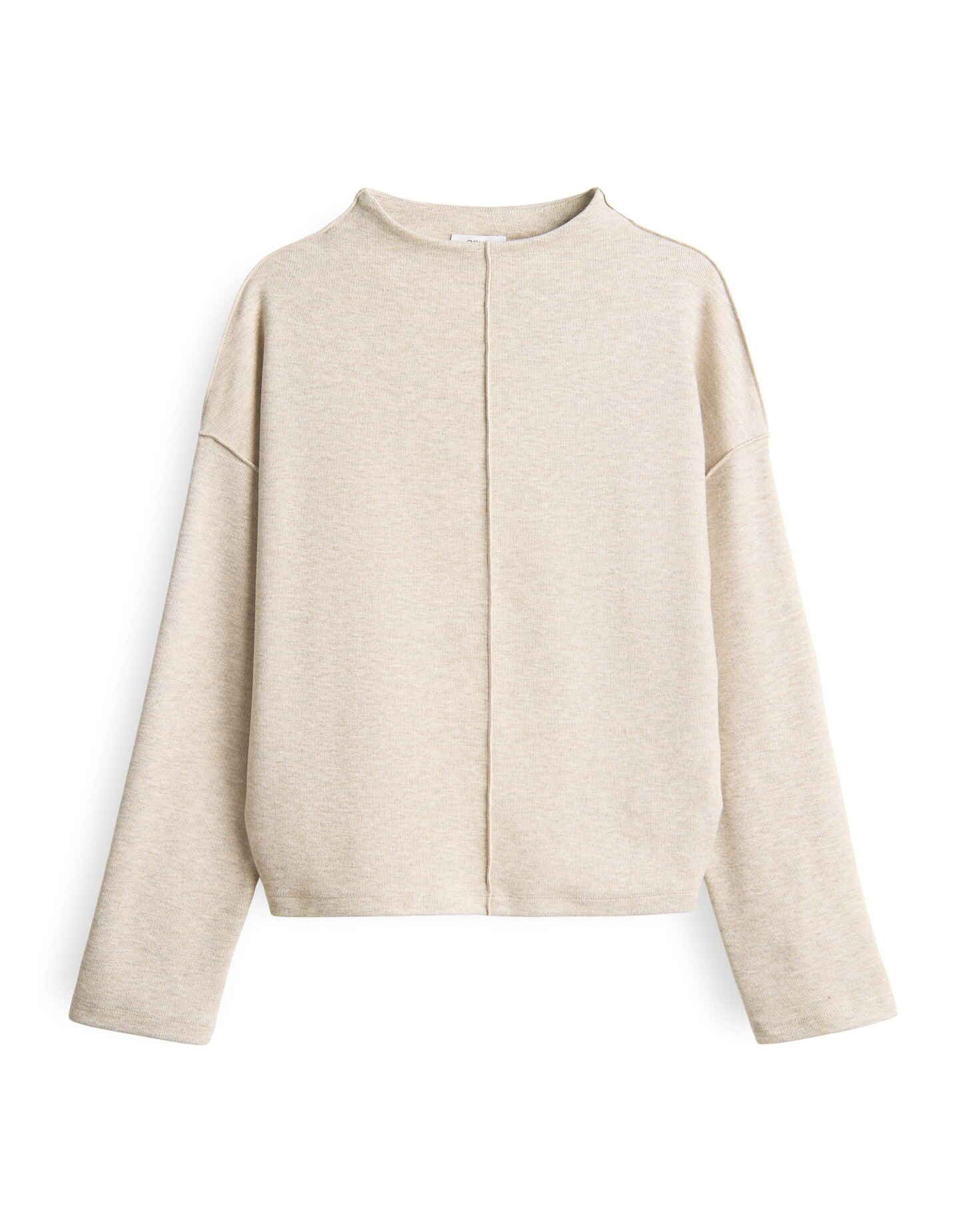 OPUS Langarmshirt SINZI Regular Fit mit Biesendetails lockere Passform, wei günstig online kaufen