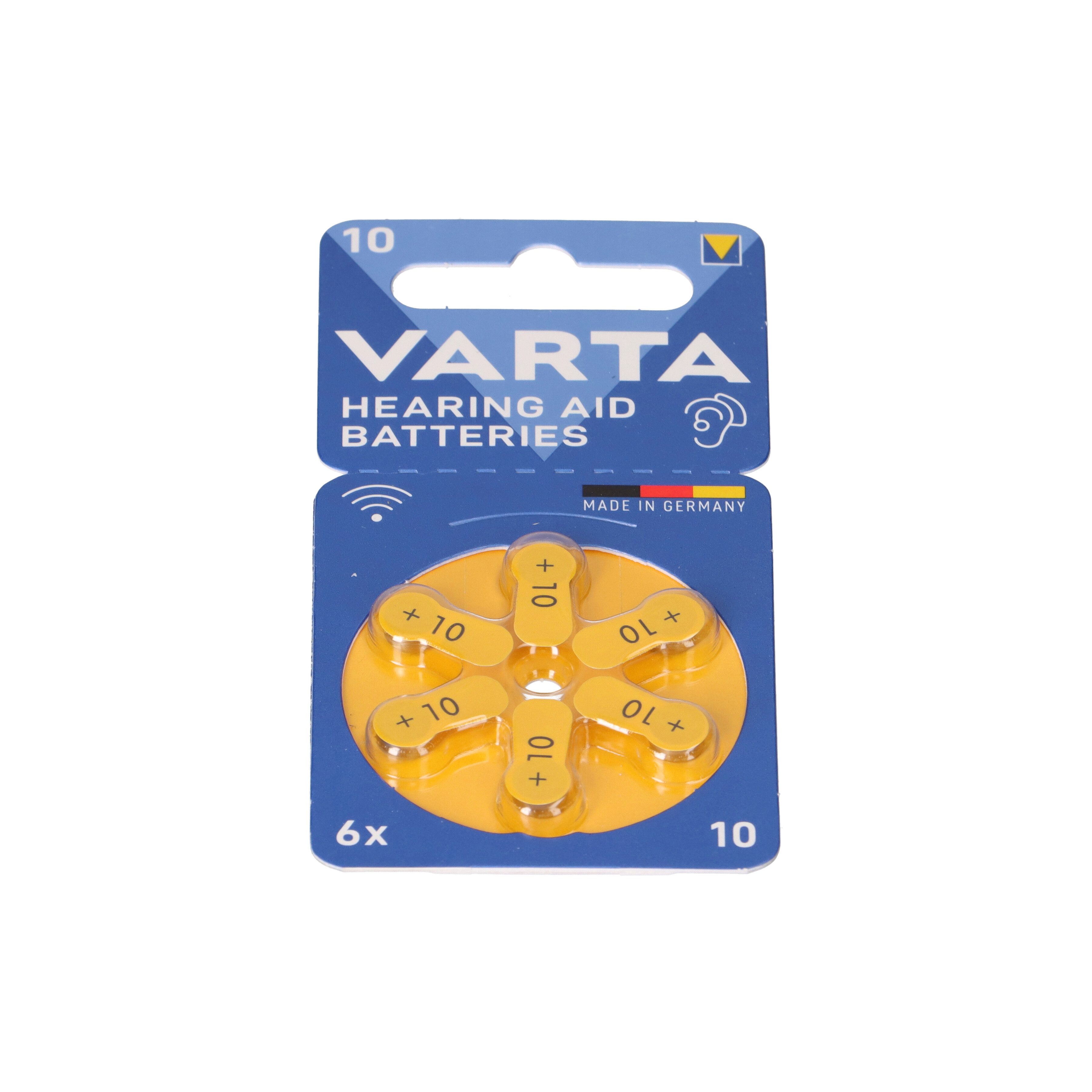 VARTA Varta Hearing Aid Batterie 10 PR70 Hörgerätebatterie Batterie
