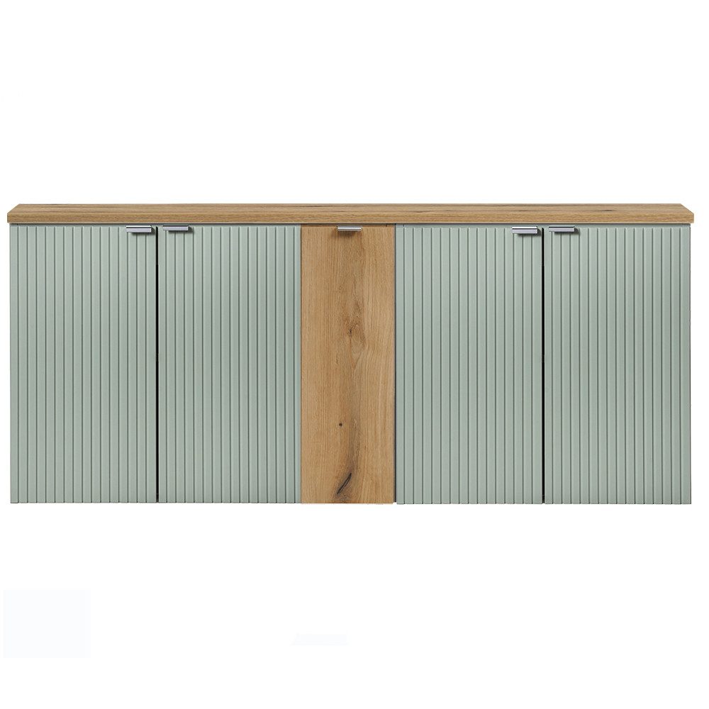 Lomadox Unterschrank NEWPORT-56-GREEN Waschtisch Doppelwaschtisch 120cm, günstig online kaufen