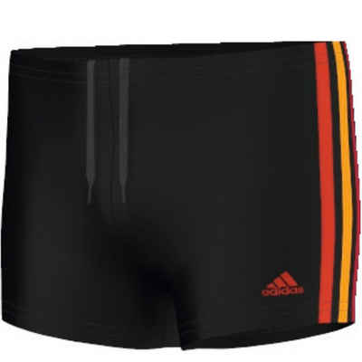 adidas Sportswear Badehose I 3 Streifen BX Kinder Badehose schwarz/orange