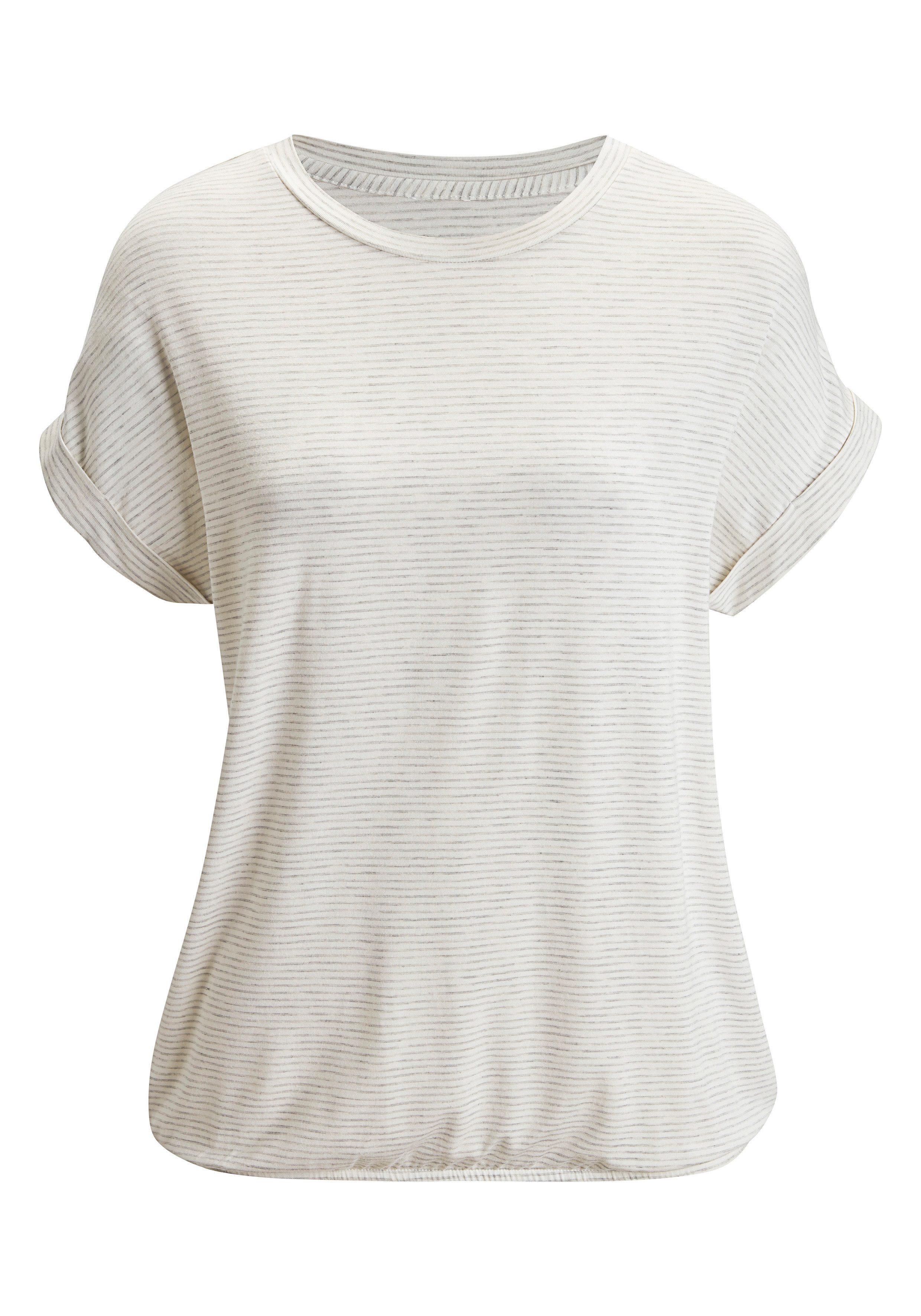 Vivance by Lascana T-Shirt mit garngefärbten Streifen Gummizug am Bund. € 19,99, (€ 19,99 pro 1 Stk).