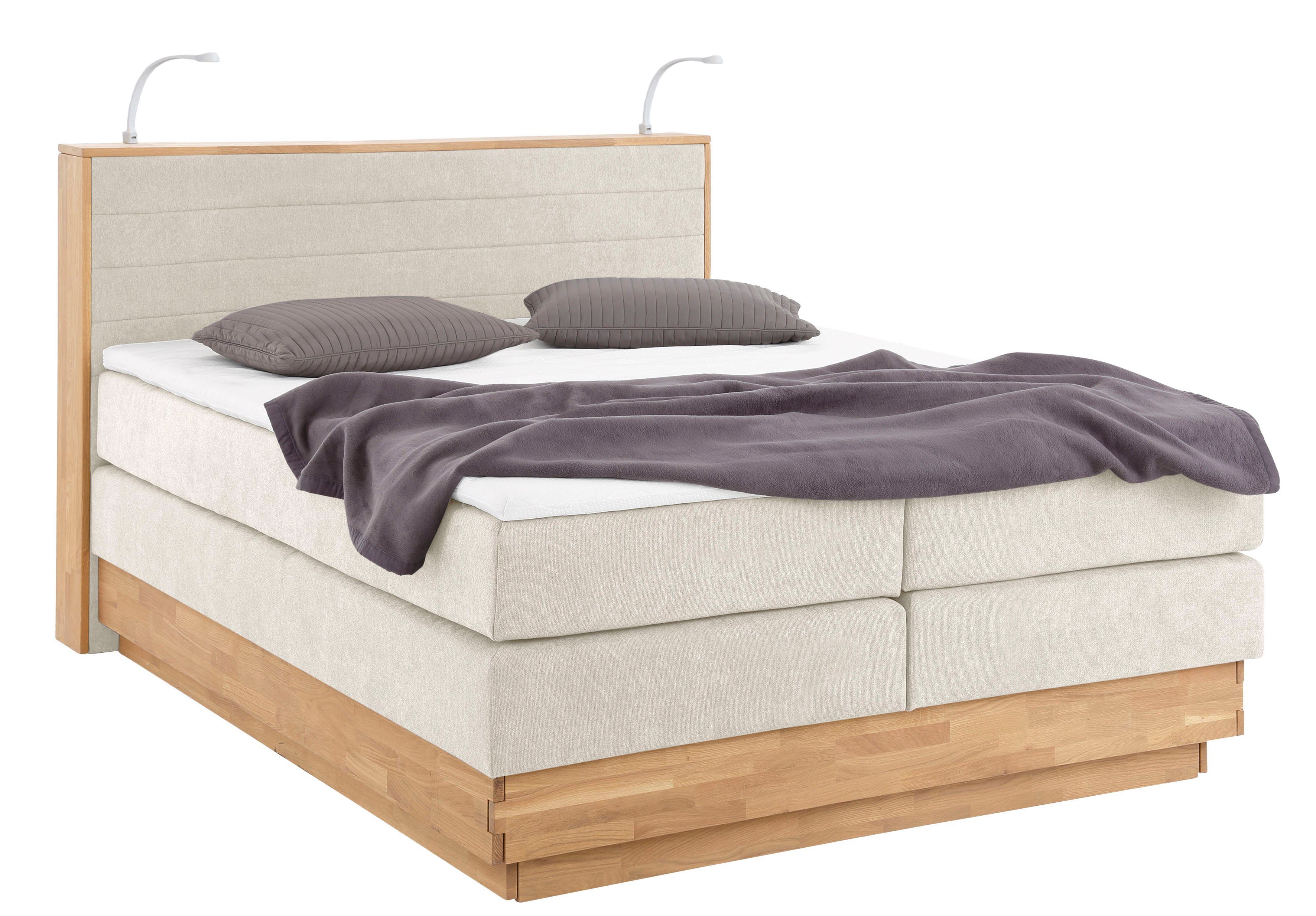 Boxspringbett CAVAN, mit Bettkasten, inkl. 7-Zonen-TTFK-Matratze H2-H4 und Topper