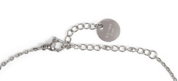 styleBREAKER Edelstahlkette (1-tlg), Edelstahl Halskette mit verschlungenen Ringen