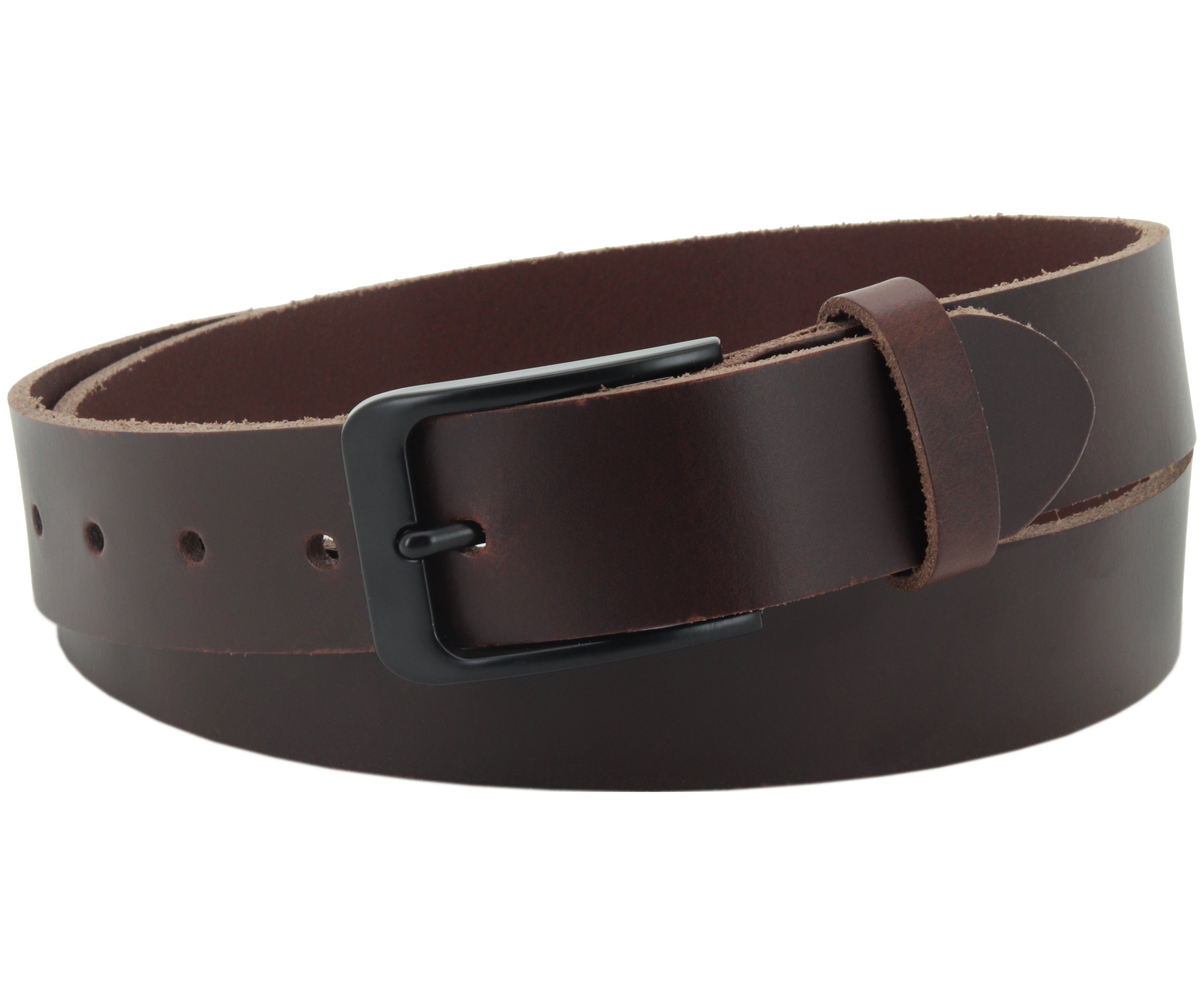 COLOGNEBELT Ledergürtel OM412-PL-Dunkelbraun MADE IN GERMANY, günstig online kaufen