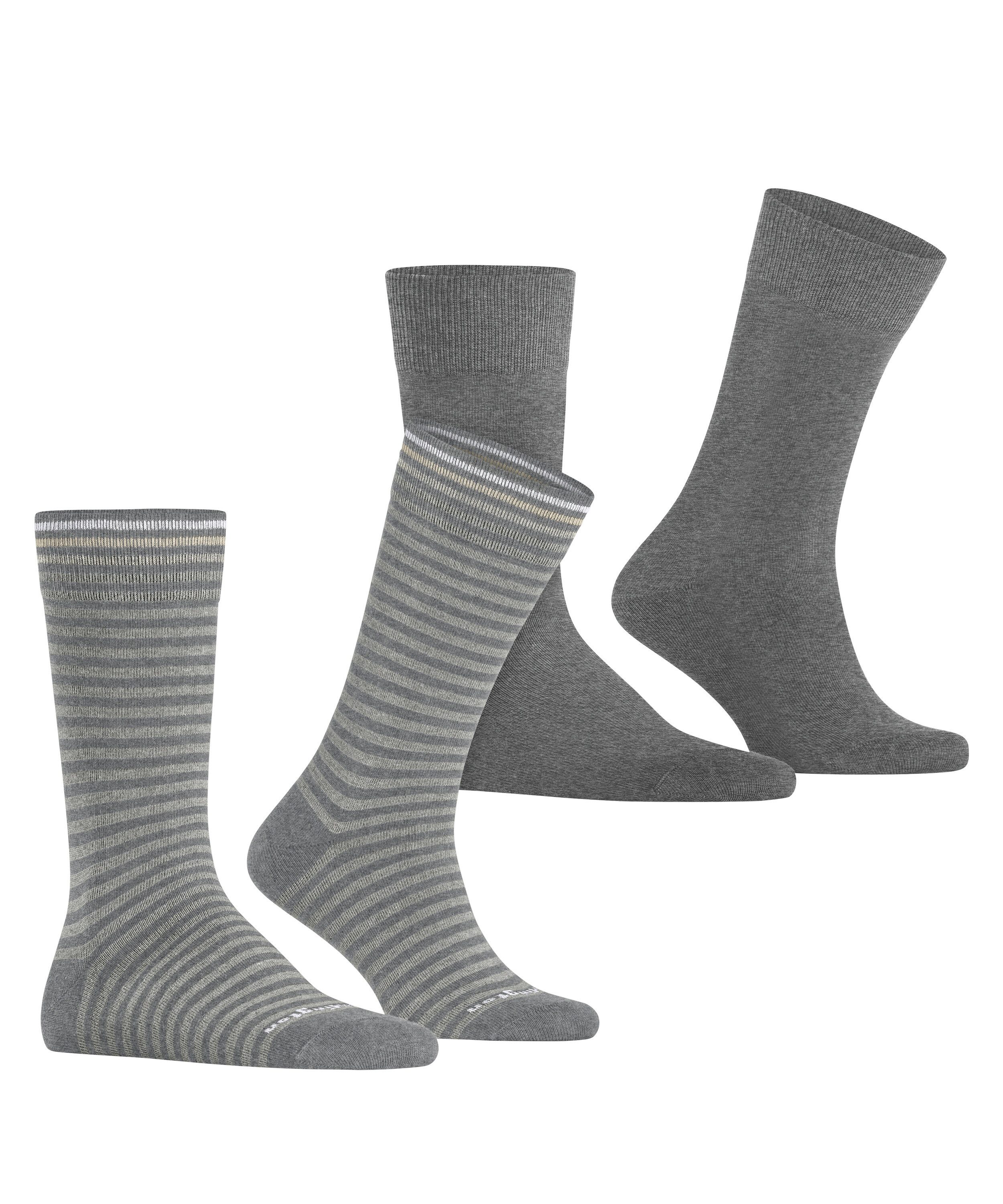 Burlington Socken Burlington Everyday Stripe 2-Pack Herren (2-Paar)
