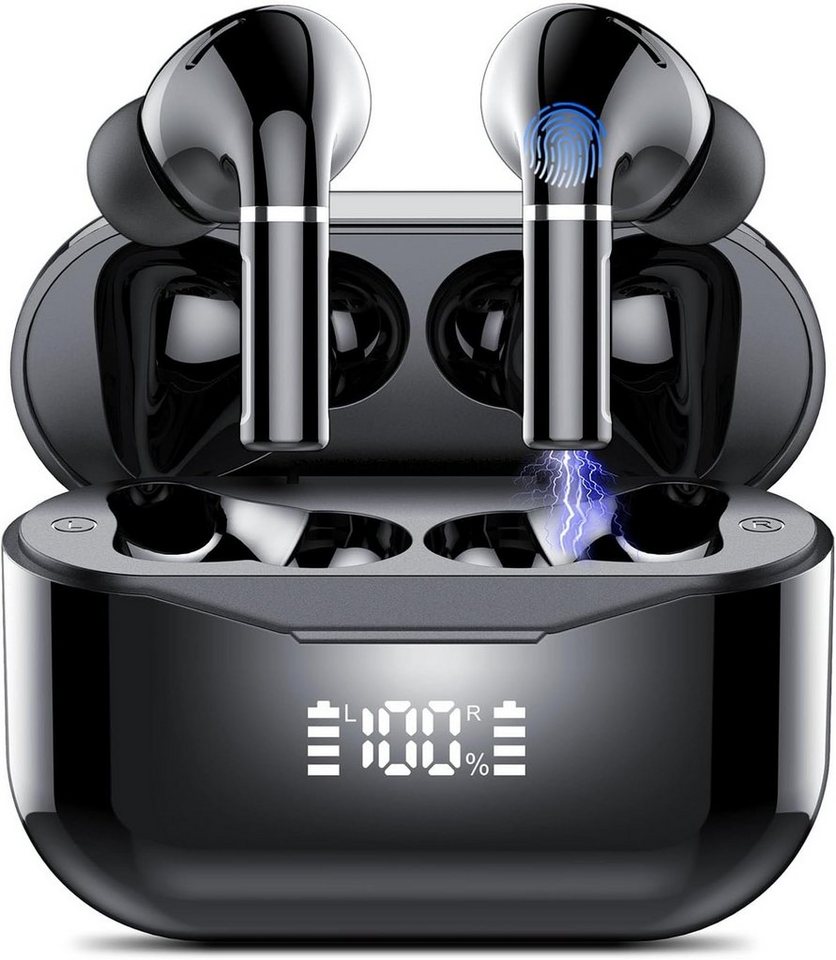 Diyarts wireless In-Ear-Kopfhörer (Ladeetui, Stabiler Bass, Klarer Klang, Wasserdicht, universell kompatibel, intelligente Ladebox)