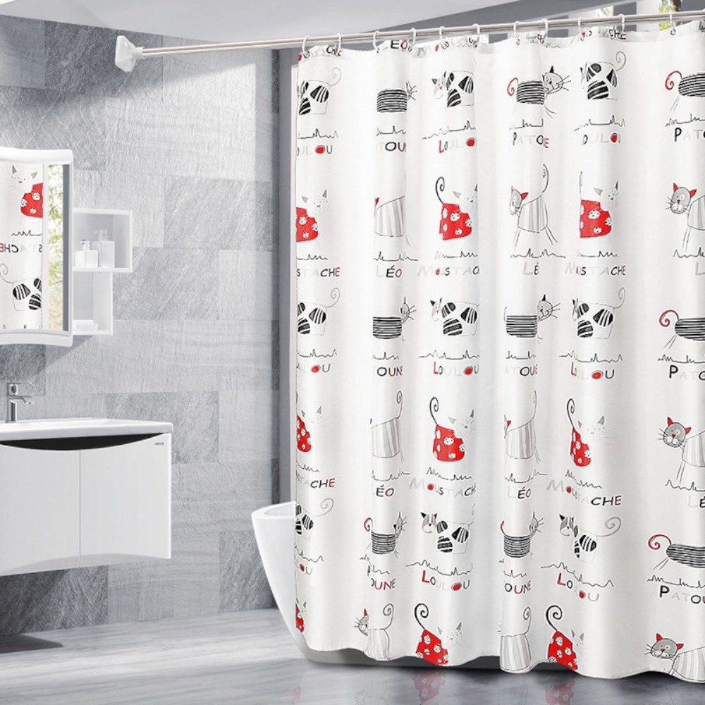 Coradoma Duschvorhang Badewannenvorhang 180x200cm inkl. Ringe für Dusche Vo günstig online kaufen