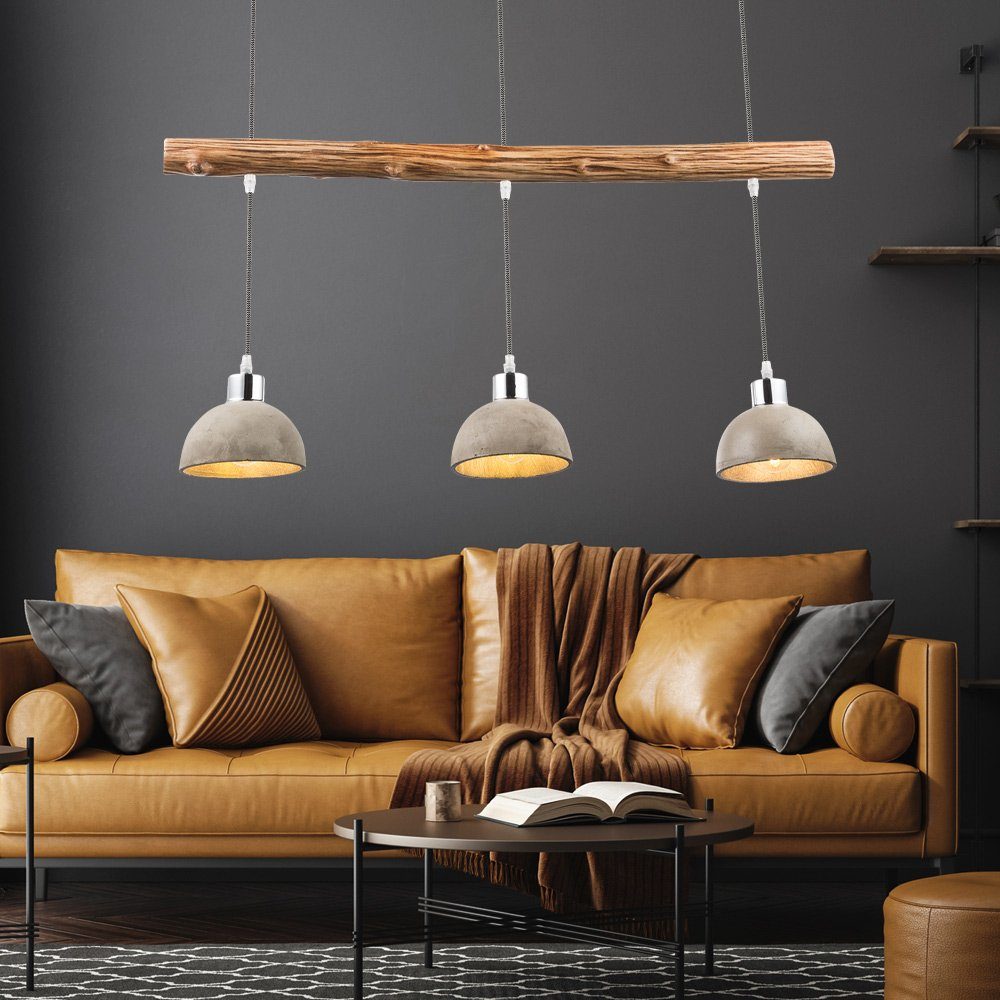 Design nicht Zimmer etc-shop Beton inklusive, Hängeleuchte, Holz Decken Küchen Strahler Lampe Leuchtmittel Pendel Ess