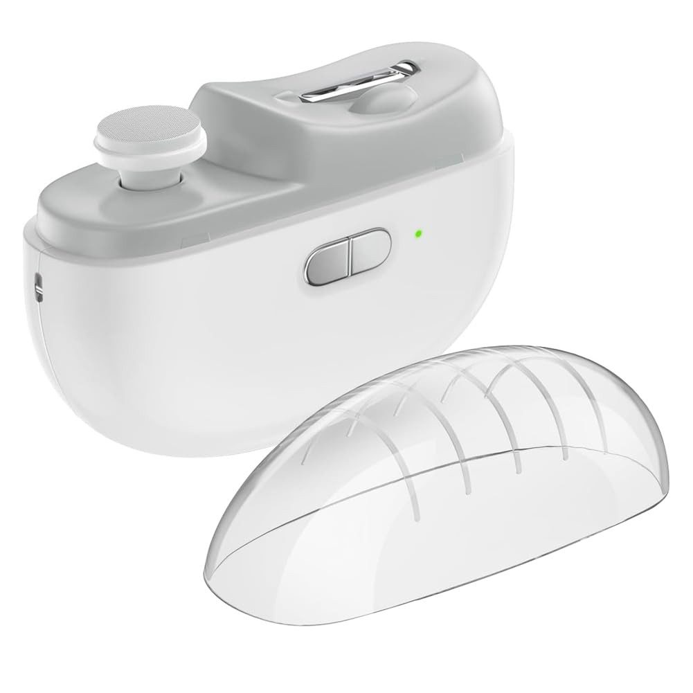 Athlix Nagelknipser Elektrischer Nagelknipser mit Licht und 2 Geschwindigkeiten Polierer, Für Erwachsene & Kinder, mit Kindersicherung