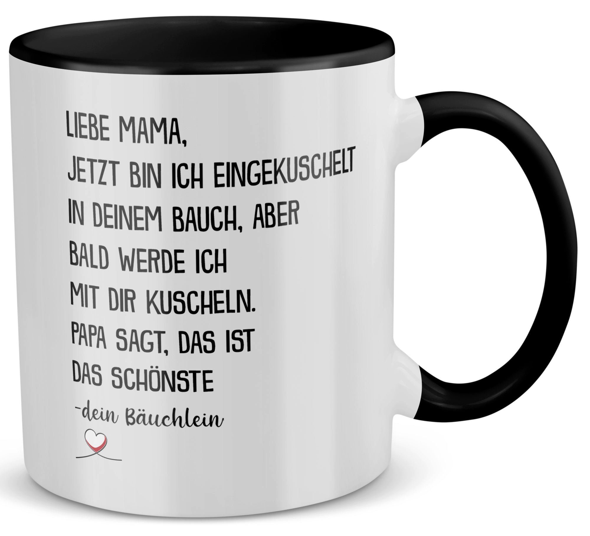 22Feels Tasse Werdende Mama Geschenk Muttertag Schwangerschaft Frauen Babyparty, Keramik, Made in Germany, Spülmaschinenfest, Zweifarbig