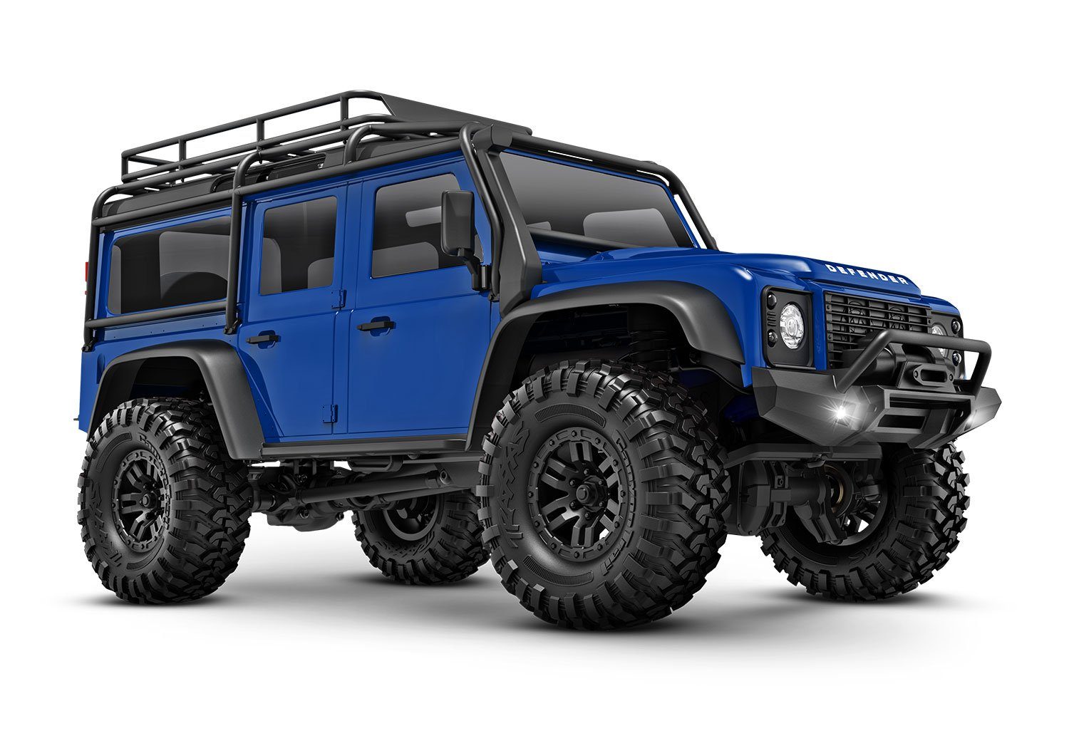 RC-Buggy Traxxas TRX-4m Crawler LR Defender 4x4 blau RTR 1:18 inkl. Akku, Lader