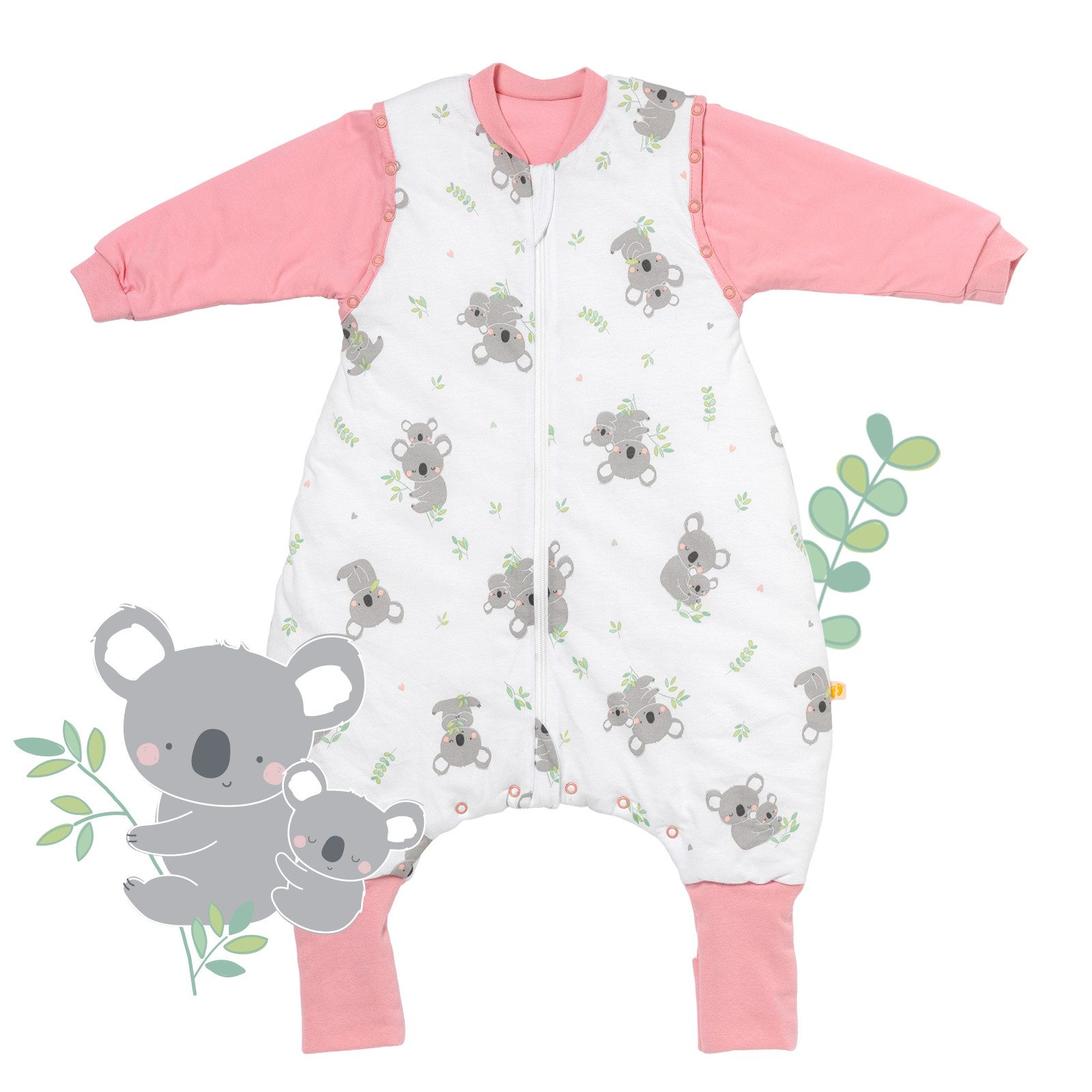 Schlummersack Kinderschlafsack Schlafsack mit Füßen und umklappbaren Bündch günstig online kaufen