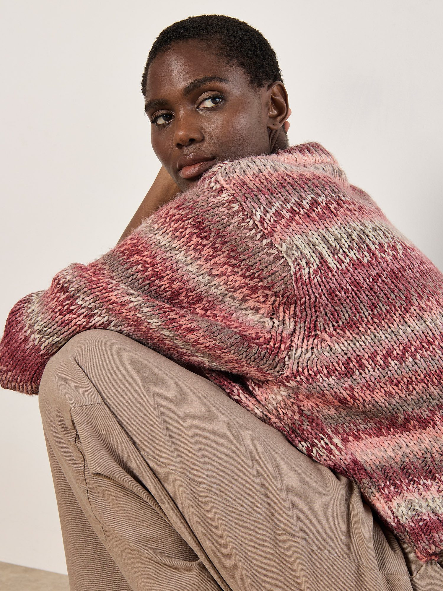 Apricot Strickpullover Multicolor Pullover aus Grobstrick günstig online kaufen