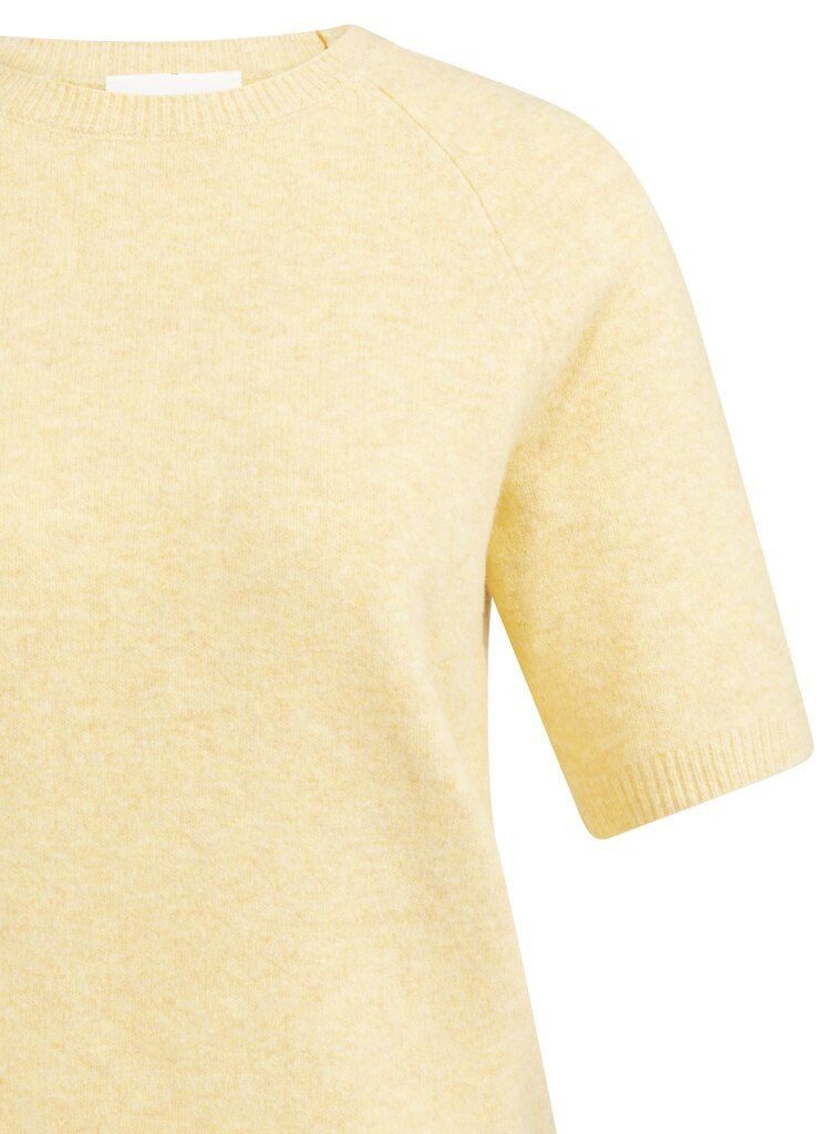 YAYA Rundhalspullover Weicher kurzärmeliger Pullover günstig online kaufen