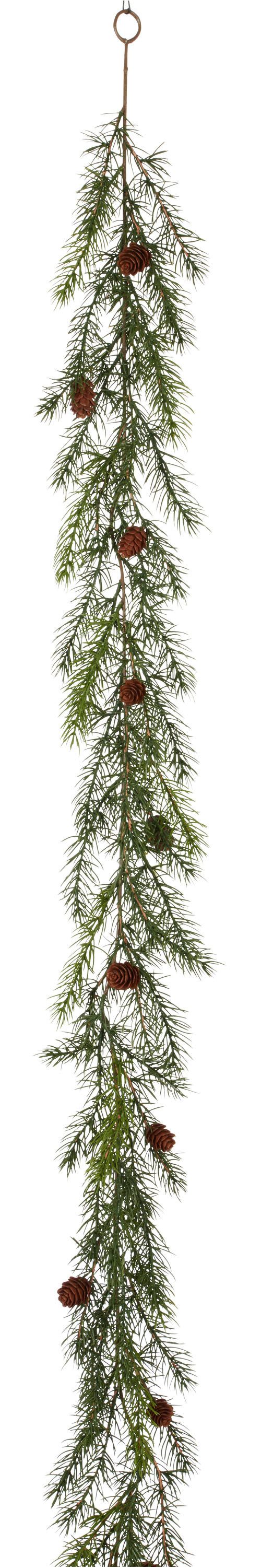 Kunstgirlande Tannengirlande, Creativ green, mit deteilgetreuen Tannenzweigen