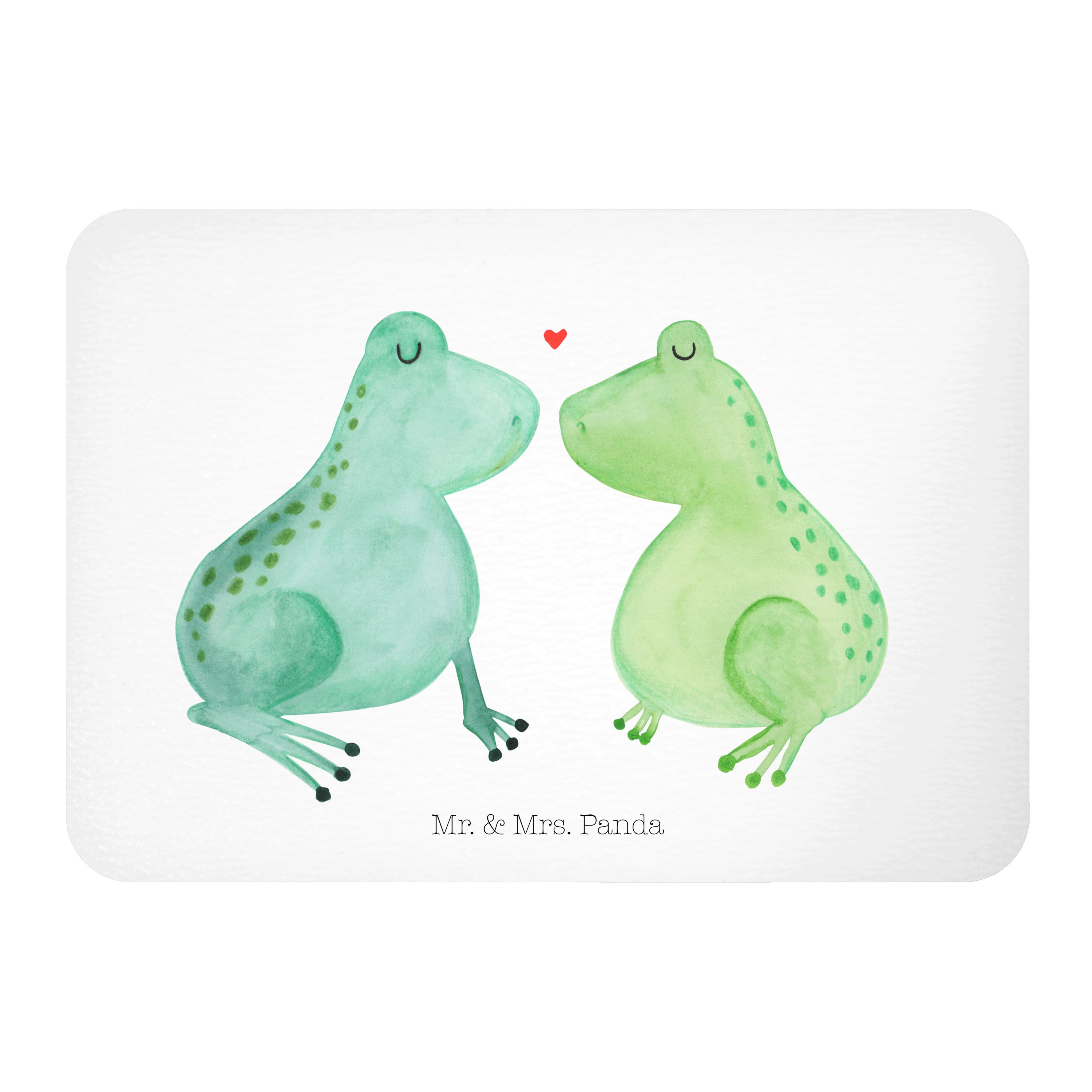 Mr. & Mrs. Panda »Frosch Liebe Grau Pastell Geschenk, große