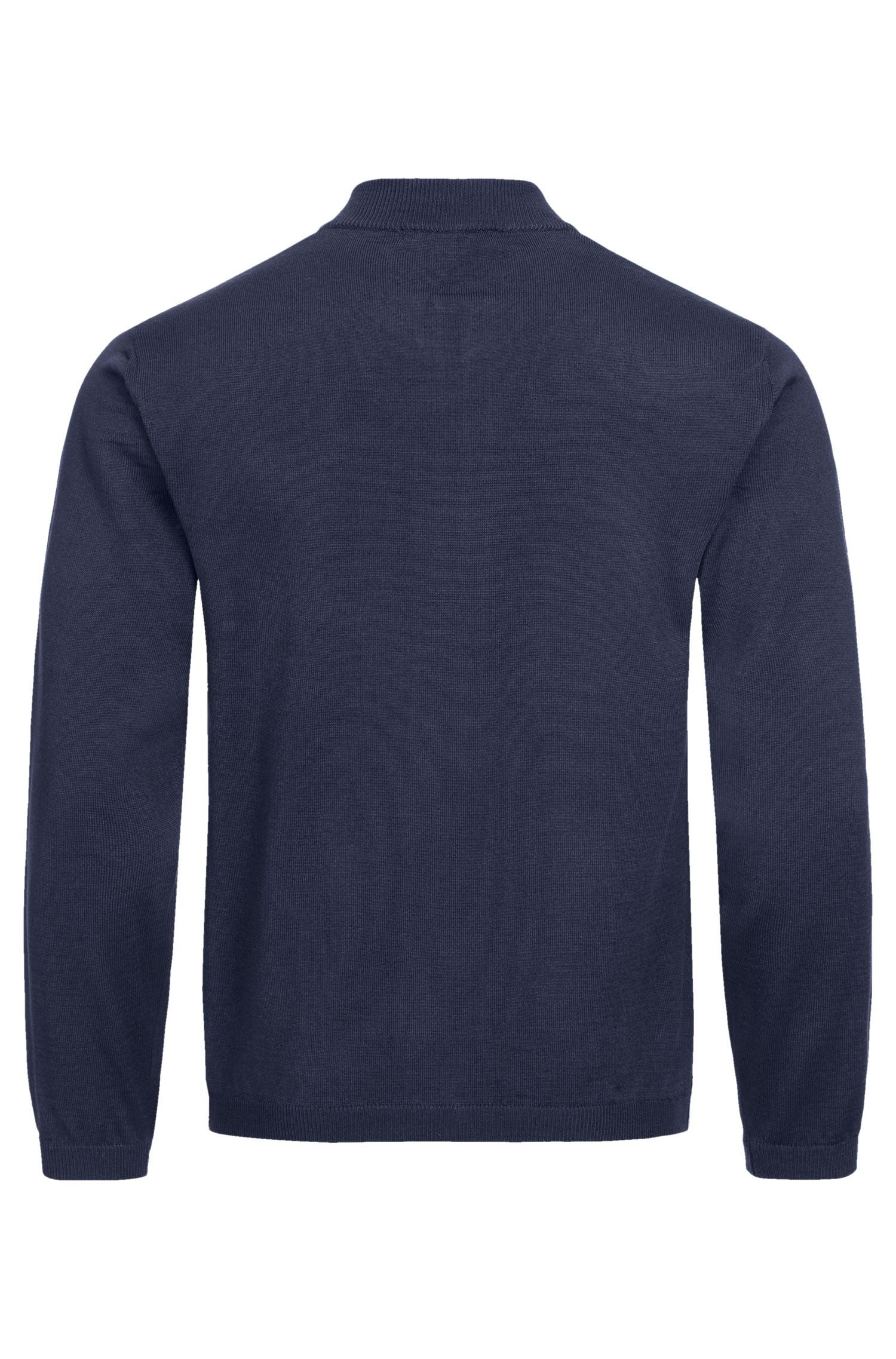 GREIFF Strickjacke Greiff STRICK Herren Strickjacke Reißverschluss Regular Dunkelblau