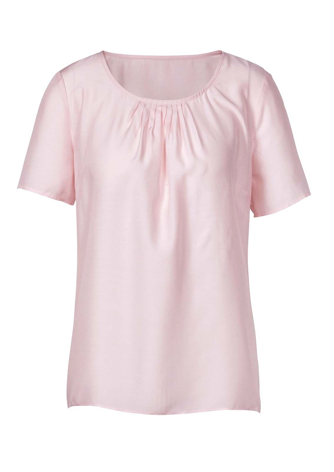 creation L Seidenbluse CRéATION L PREMIUM Damen Bluse mit Seide, rosé