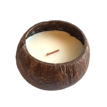 Eukoa Duftkerze Duftkerze Kokosnuss aus Sojawachs, Aromakerze Limonenduft