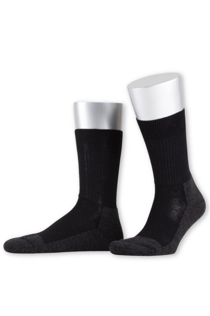 Wandersocken Funktionssocken - WOOL LIGHT - anthrazit, mittelgrau, schwarz