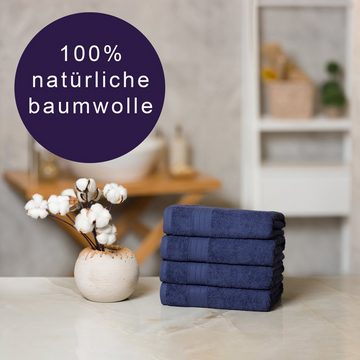 Brielle Handtücher Handtuch-Set aus 100% Baumwolle - 4 Handtücher 50x100 cm, (4-St), 100% Baumwolle