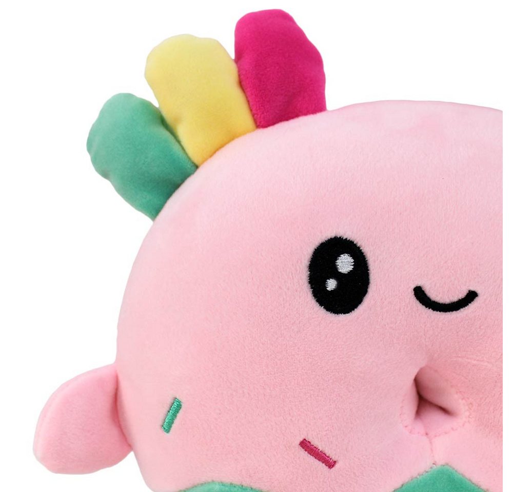 Thumbnail - PMS Tierkuscheltier Kawaii Donut Kuscheltier mit Gesicht - ca. 18 cm