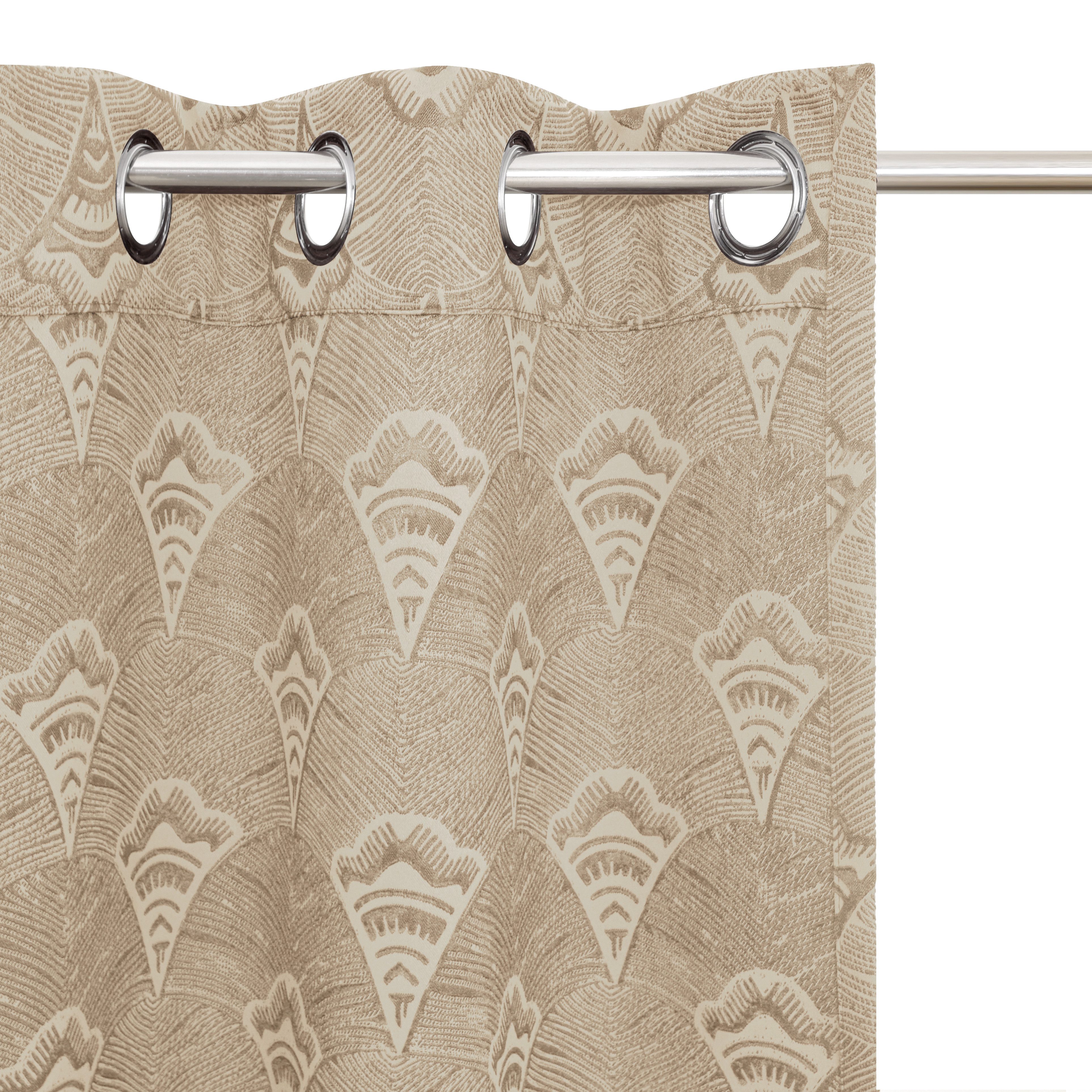 Bruno Banani Verdunkelungsvorhang Alessio (1 St), verdunkelnd, Elegantes Muster, Jacquard, verdunkelnder Vorhang, blickdicht, modern – Bild 4 von 5