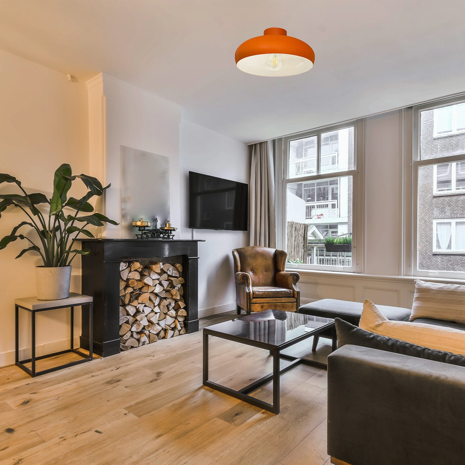 Bamyum Deckenleuchte Bamyum Deckenleuchte I Androa I Ø40 cm Metall Lampe, ohne Leuchtmittel