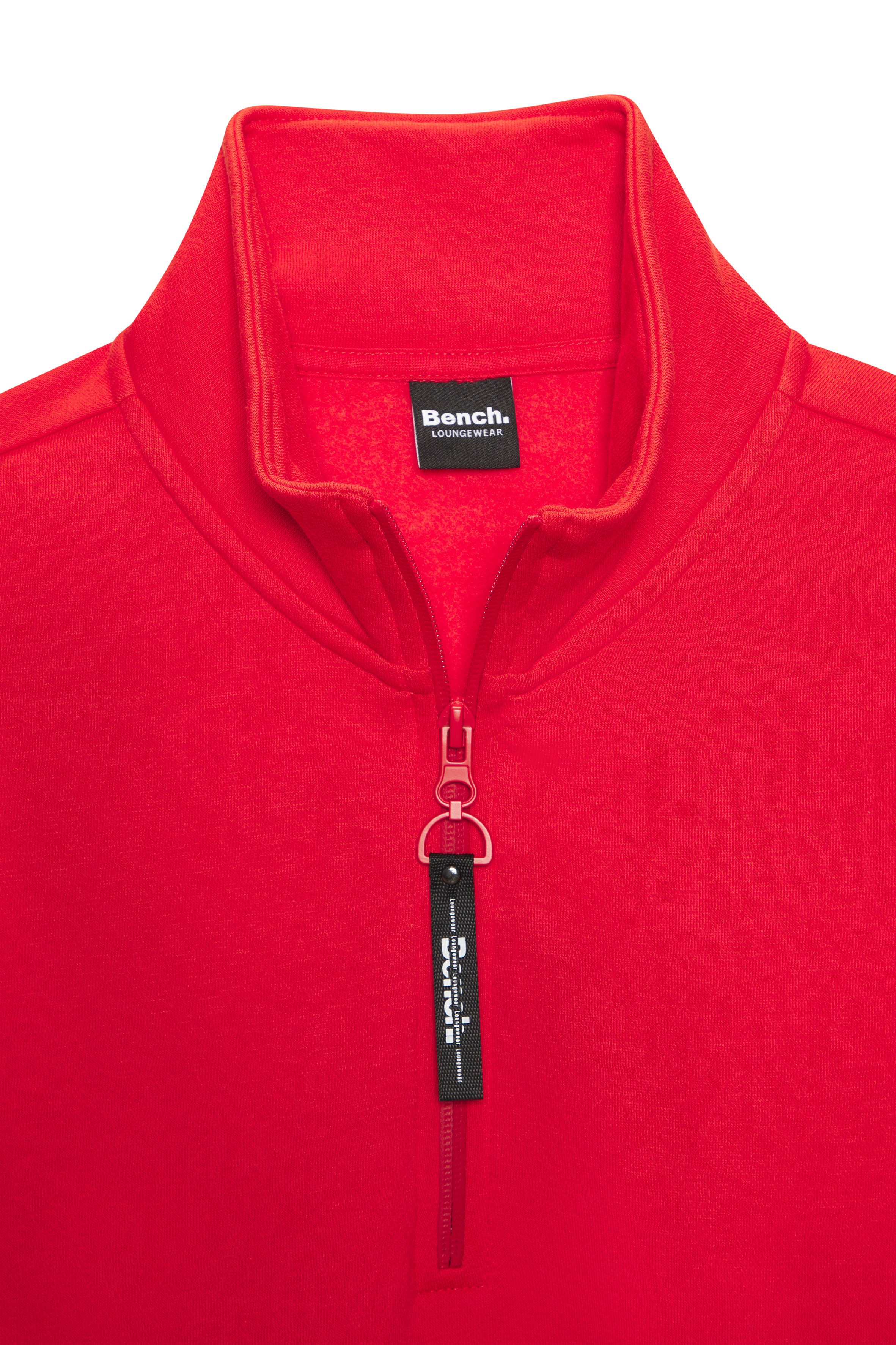 Bench. Loungewear Sweatshirt mit Reißverschluss am Stehkragen, Loungewear