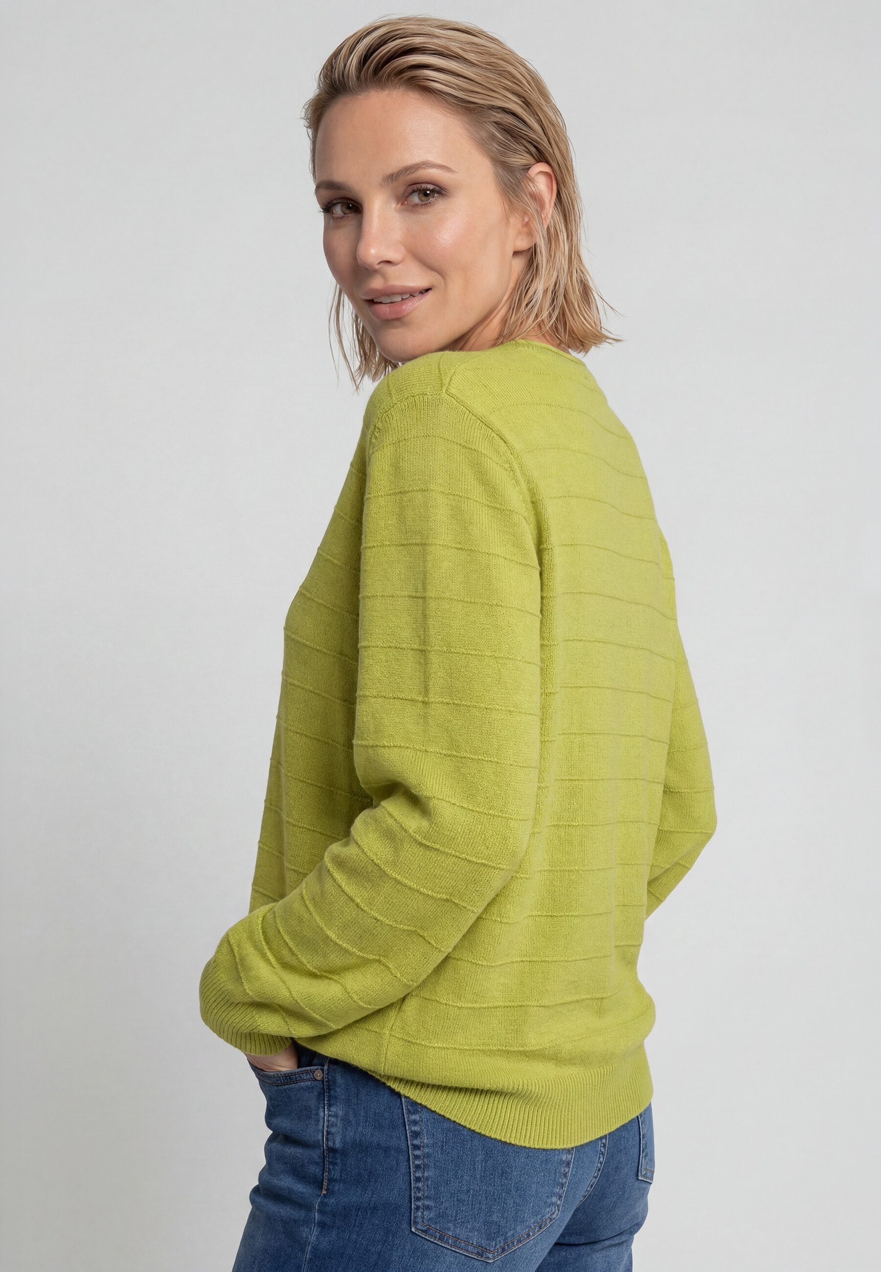 Olsen Strickpullover Pullover mit Rundhalsausschnitt