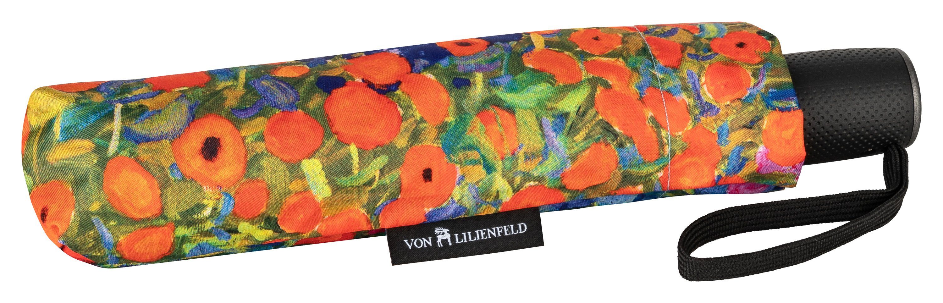von Lilienfeld Taschenregenschirm Motivschirm Gustav Klimt: Bauerngarten Kunst Auf-Zu-Automatik, Kunstdruck