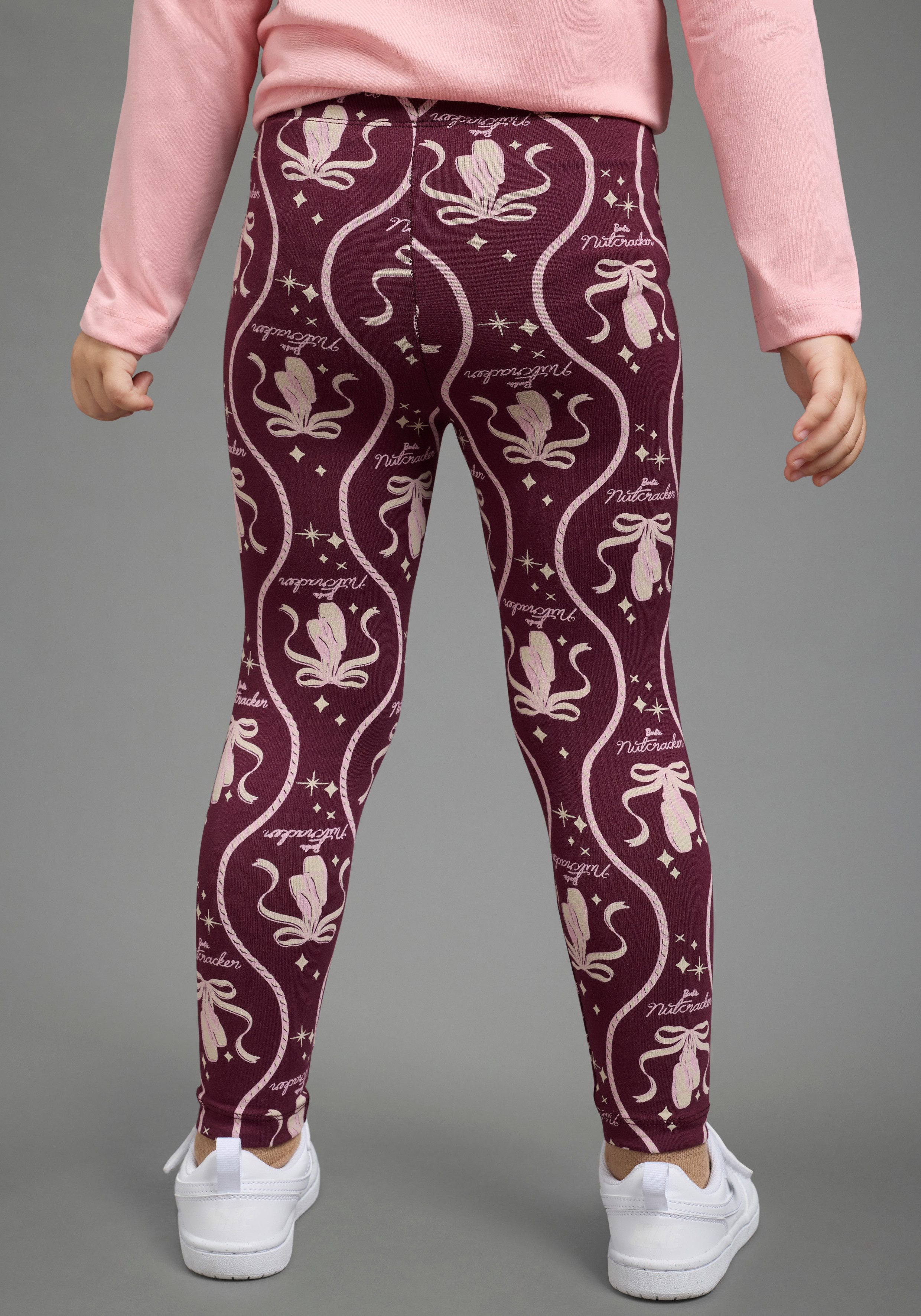 KIDSWORLD Leggings BARBIE Allover-Leggings, Mattel BARBIE Leggings, extra-eng geschnitten, für Mädchen, mit Allover-Druck – Bild 2 von 5