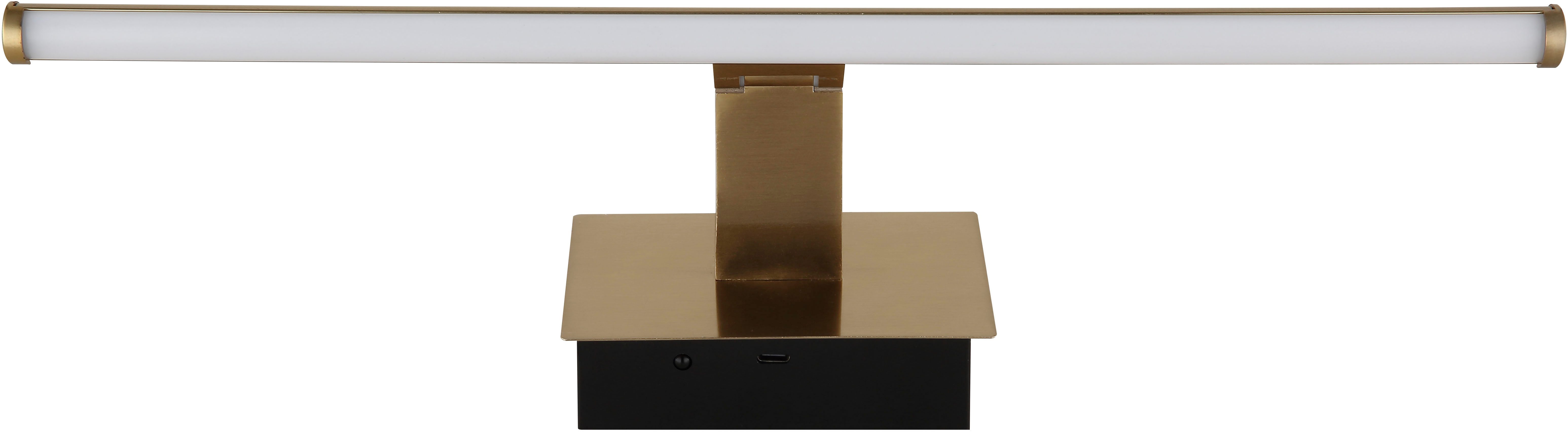 GLOBO LIGHTING Wandleuchte JAIME I, Fernbedienung, Infrarot inkl., LED fest integriert, Warmweiß, Wandlampe Wand Wohnzimmer Flur Wandbeleuchtung