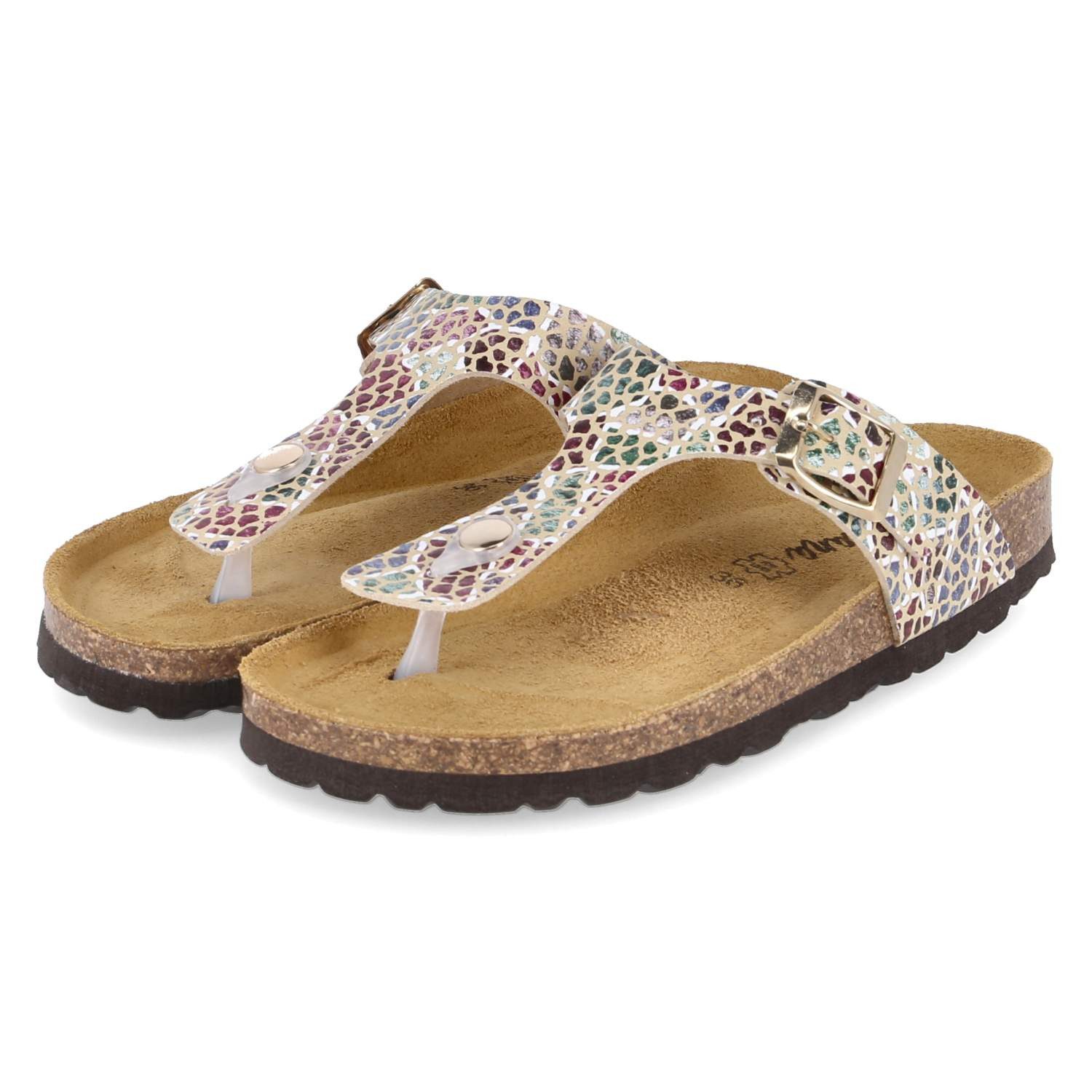 Beliana 0027/ 299/87 Puzzle No.7 Damen Synthetik multicolored Pantolette
